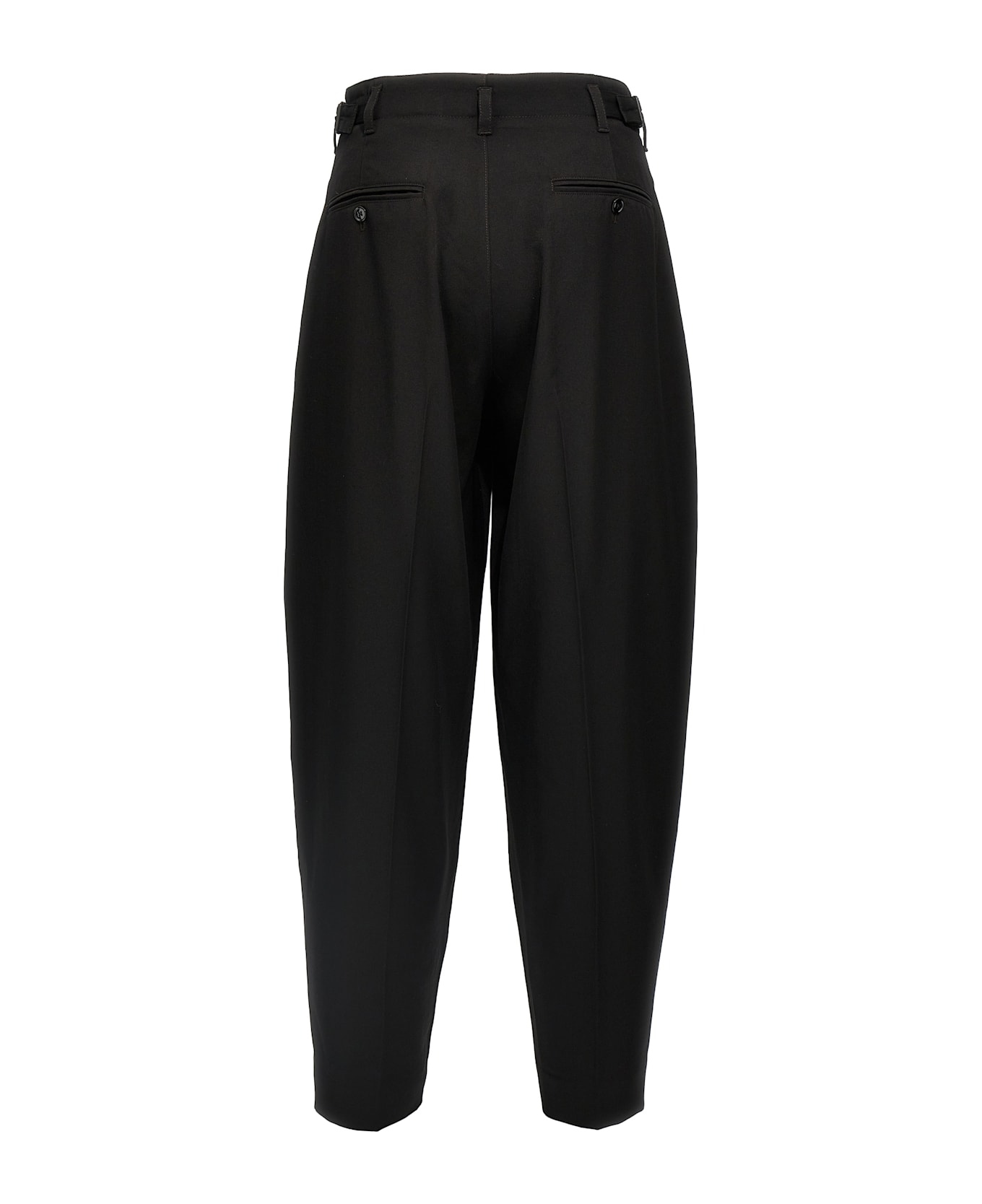 Lemaire 'pleated Tapered' Pants - Black  