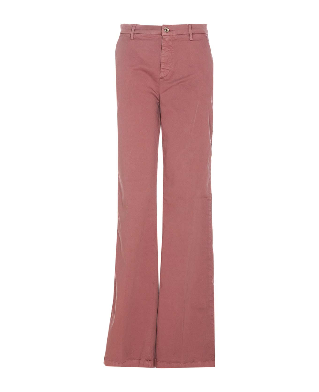 Liu-Jo Regular Flare Trousers - Pink ボトムス