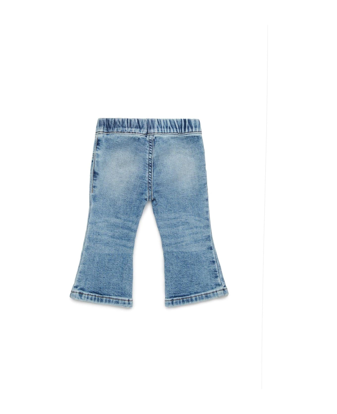 Diesel Elastic Waist Bootcut Jeans - Blue