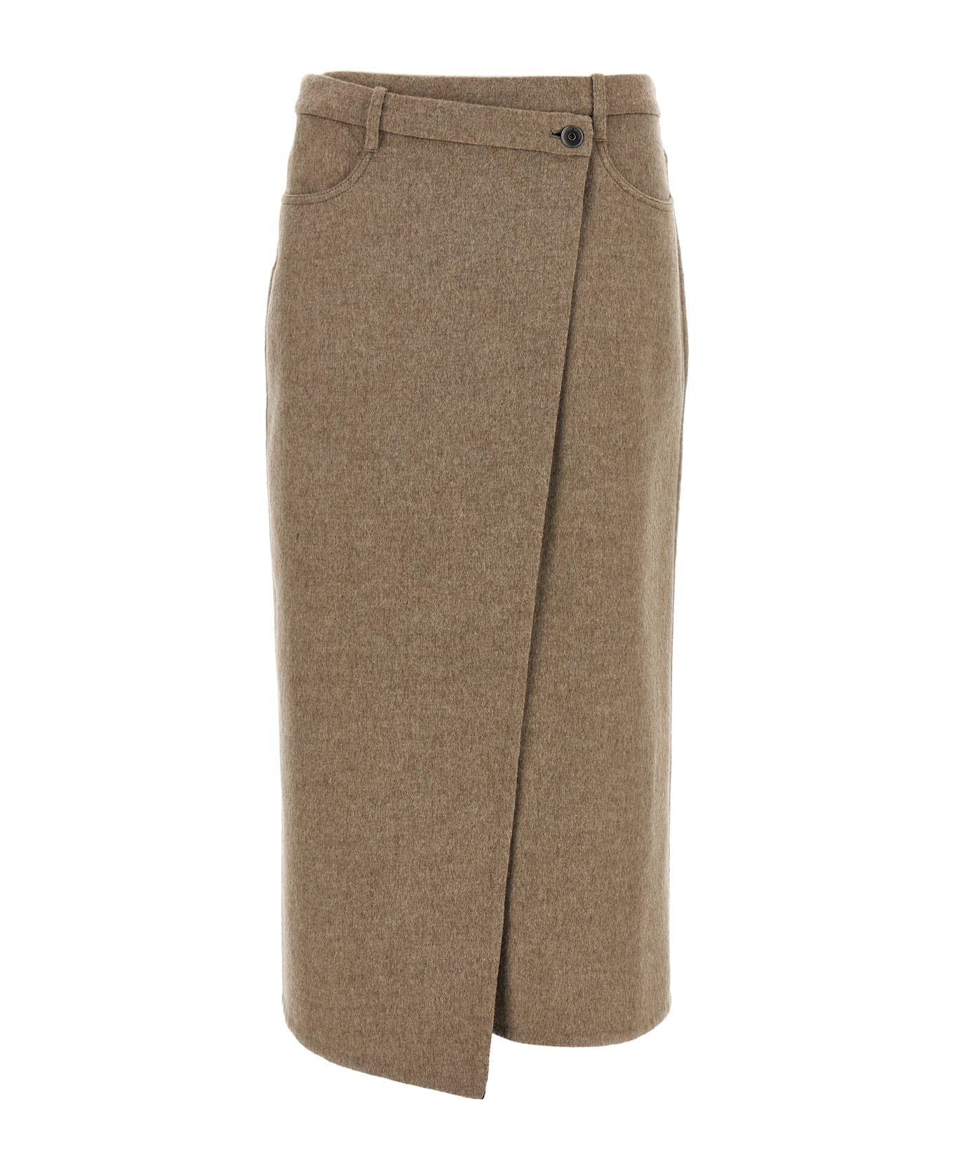 Brunello Cucinelli 
wrapped
 Skirt - Beige スカート