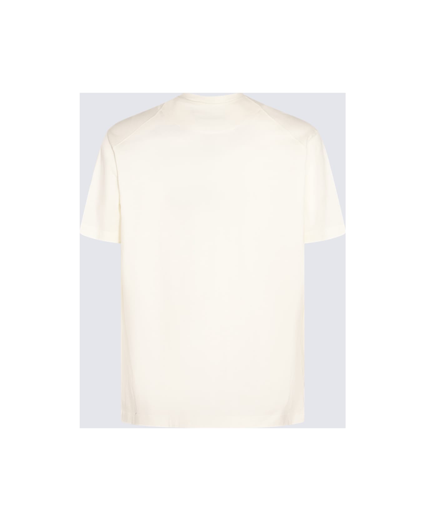 Y-3 Off White Cotton T-shirt - Beige