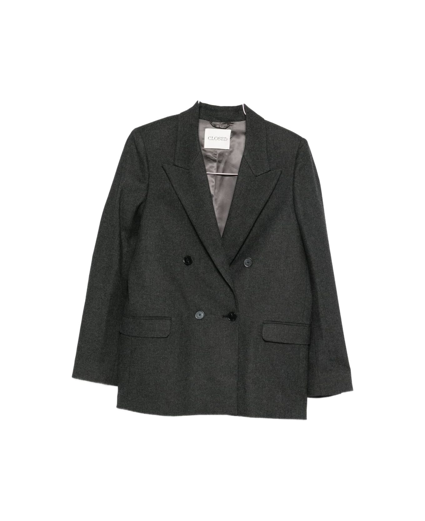Closed Wool Blend Double-breasted Jacket - Grey
