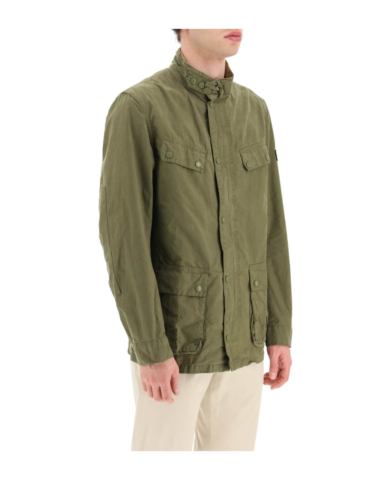 Barbour Green Military Jacket - DUSKYGREEN