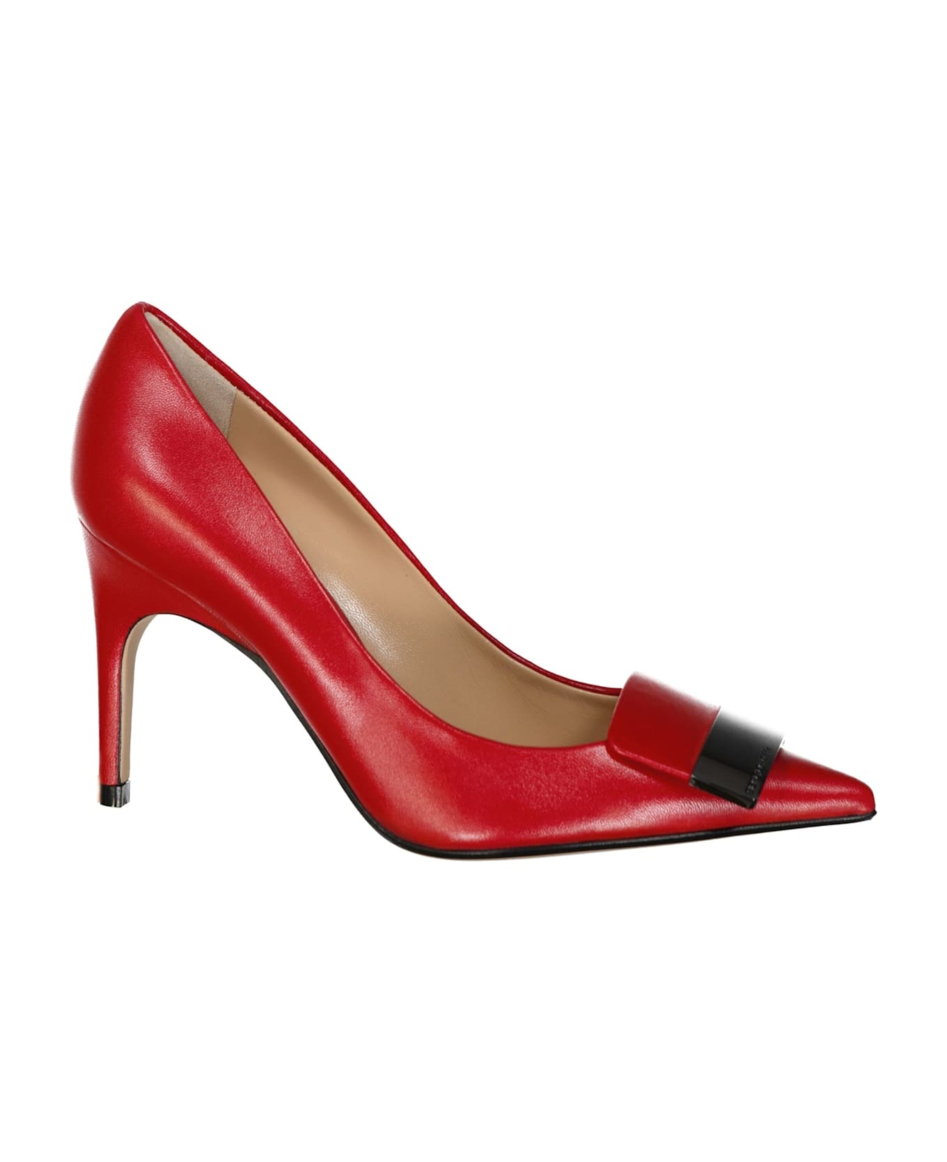 Sergio Rossi 090 Leather Pumps - Red