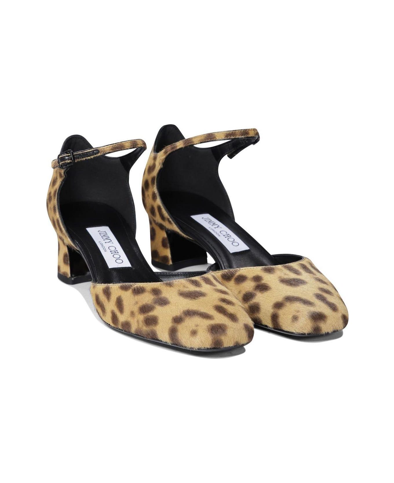 Jimmy Choo Pixie Ankle-strap Mary Janes Pumpms - Brown
