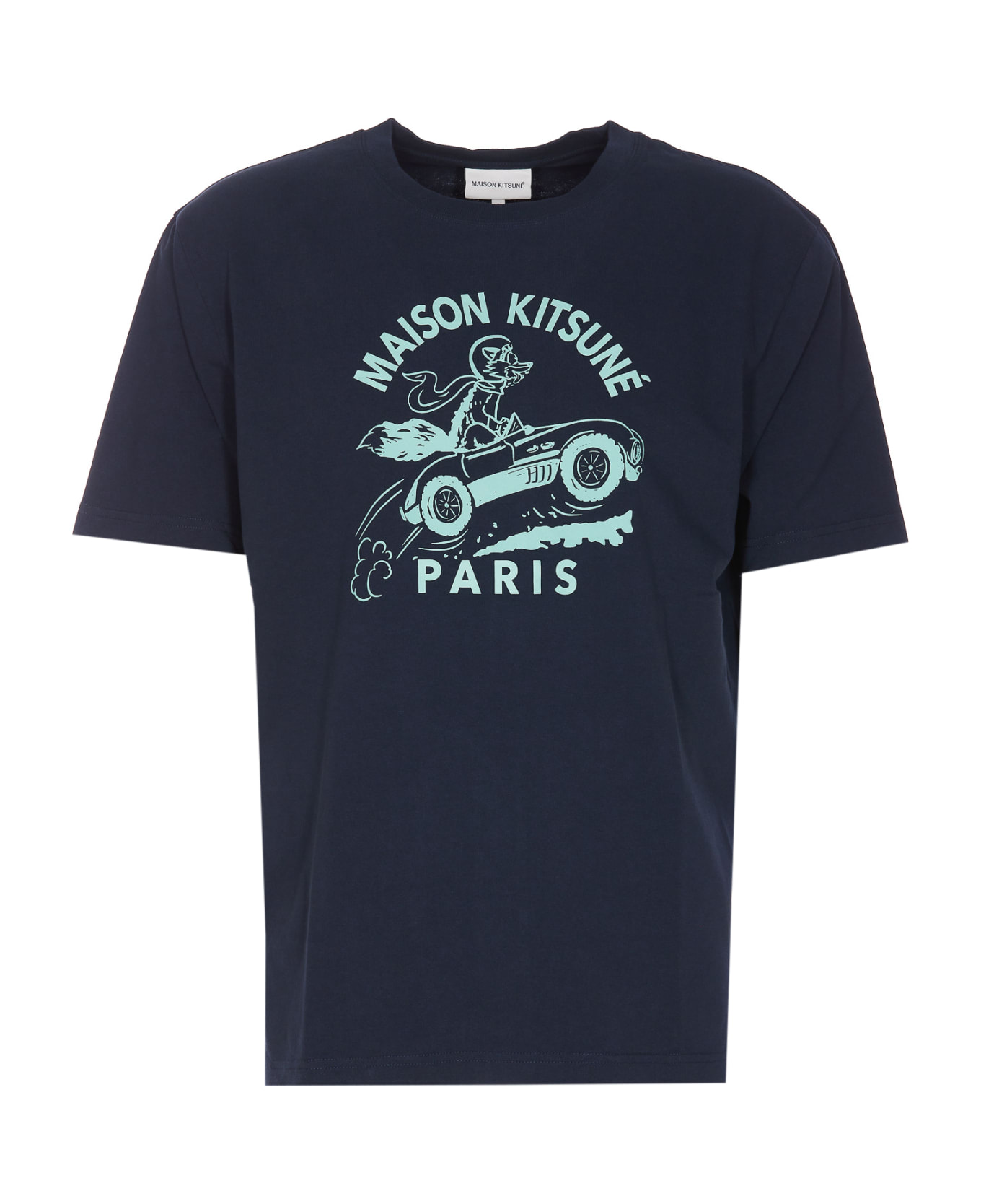 Maison Kitsuné Racing Fox T-shirt - Blue シャツ