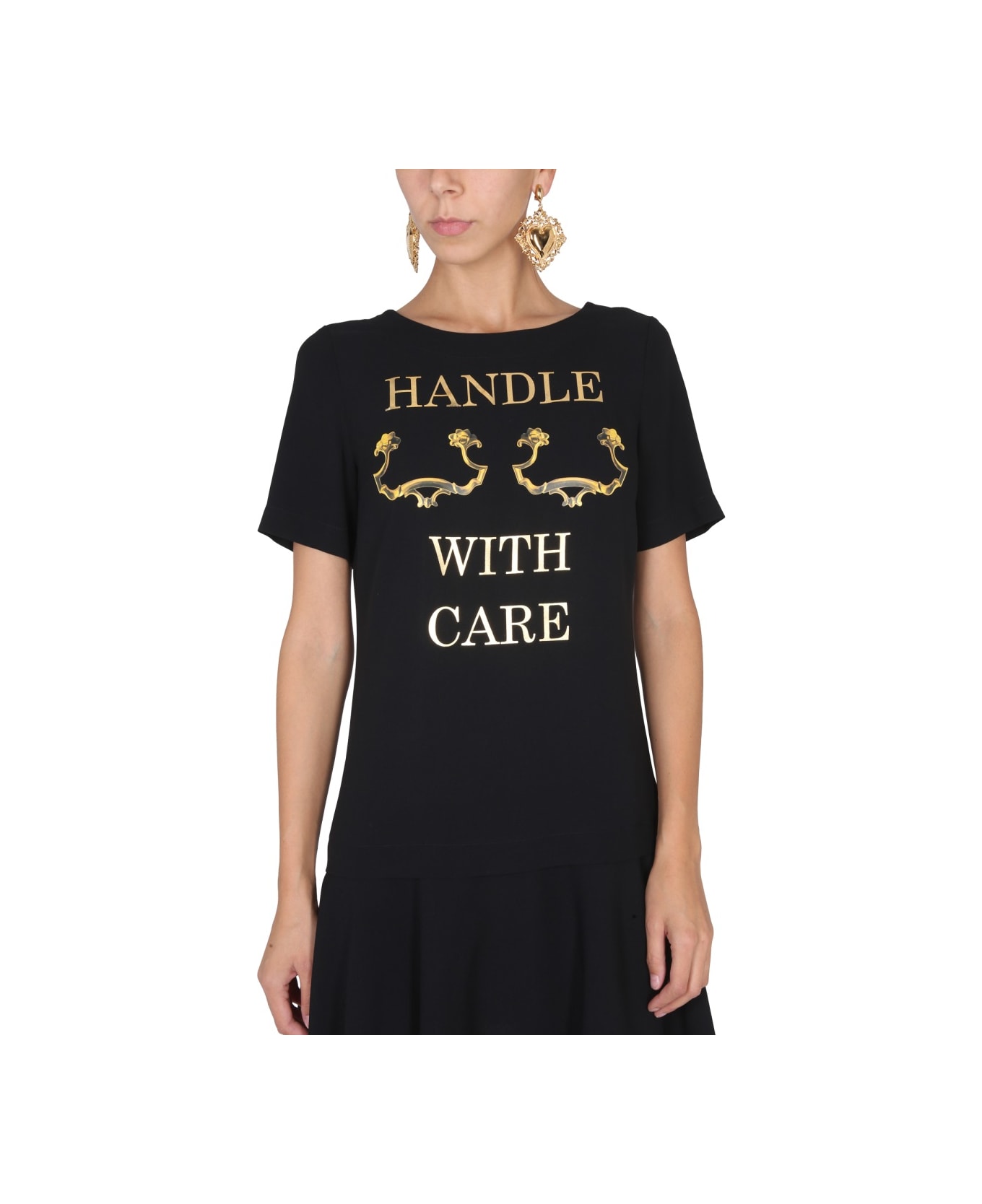 Moschino "handle With Care" Dress - BLACK