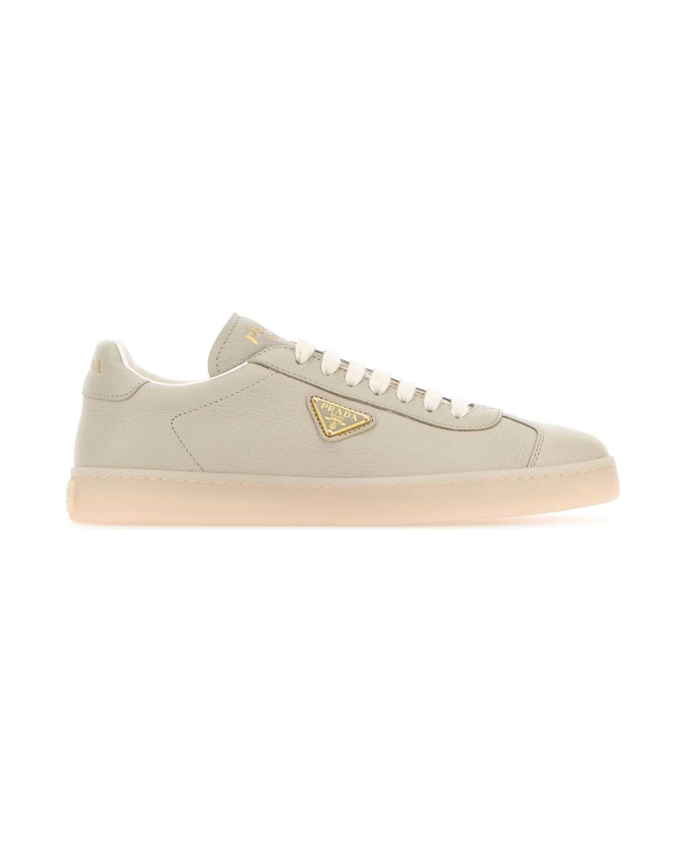 Prada Sand Leather Downtown Sneakers - POMICE スニーカー