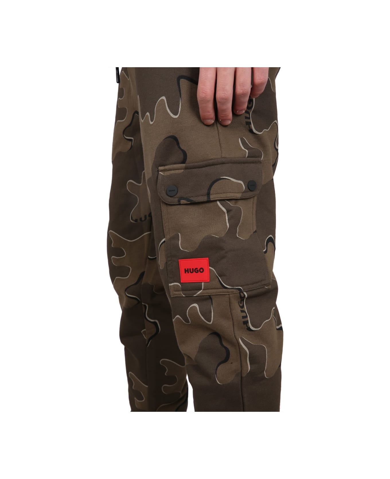 Hugo Boss Camouflage Jogging Pants - MILITARY GREEN ラウンジウェア