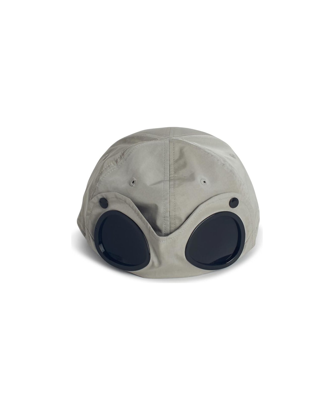 C.P. Company Green Cotton Cap - Grey