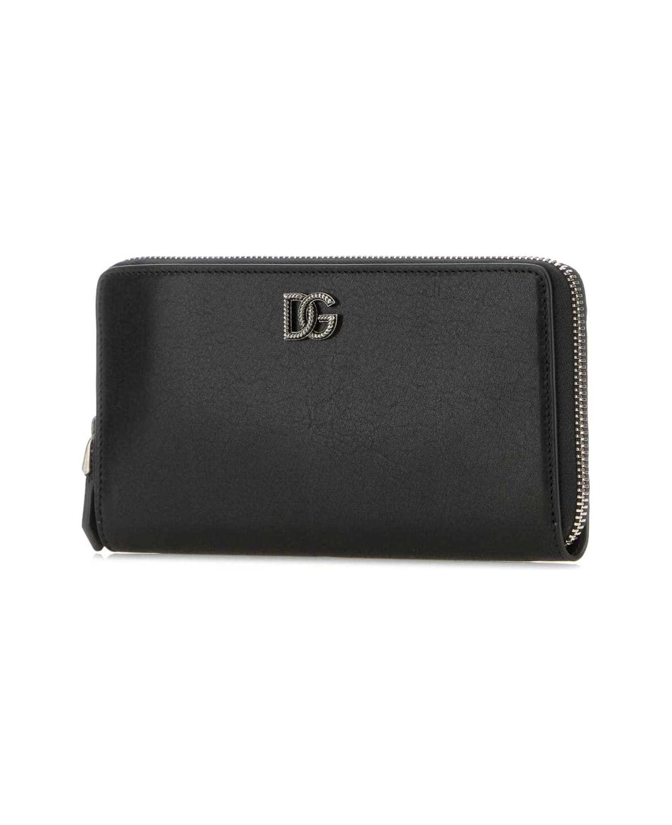 Dolce & Gabbana Black Leather Wallet - NERO 財布
