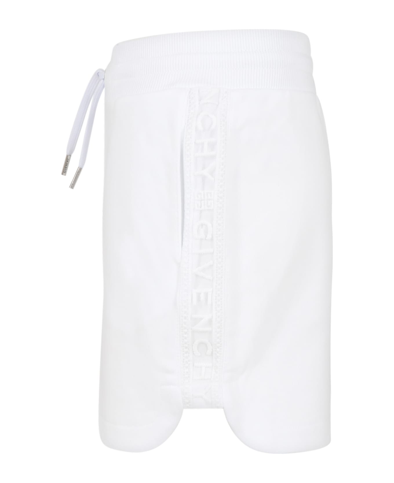 Givenchy White Skirt For Girl With Logo - Bianco