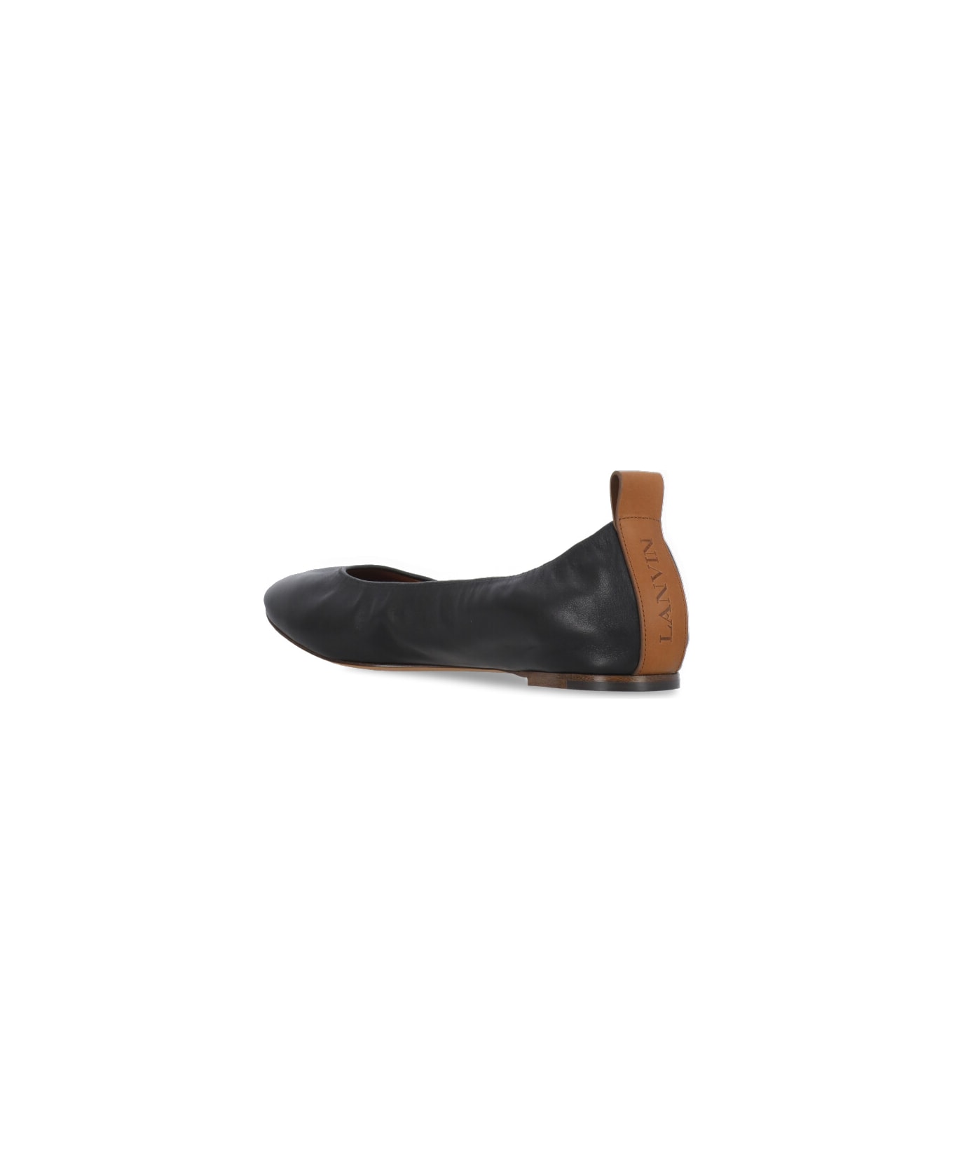 Lanvin Leather Ballet Shoes - Black フラットシューズ