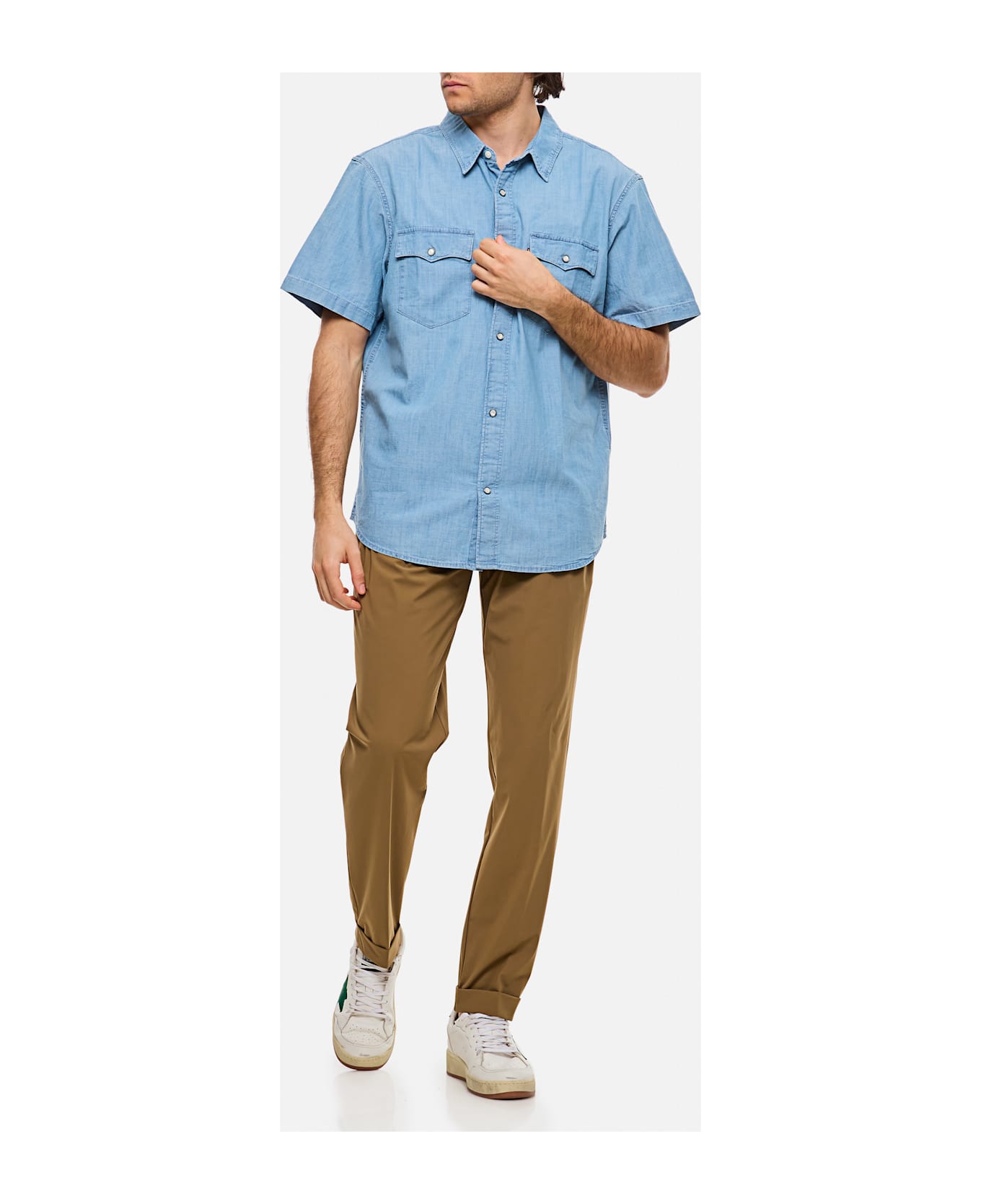 Levi
s Short Sleeves Relaxed Fit Western - Clear Blue