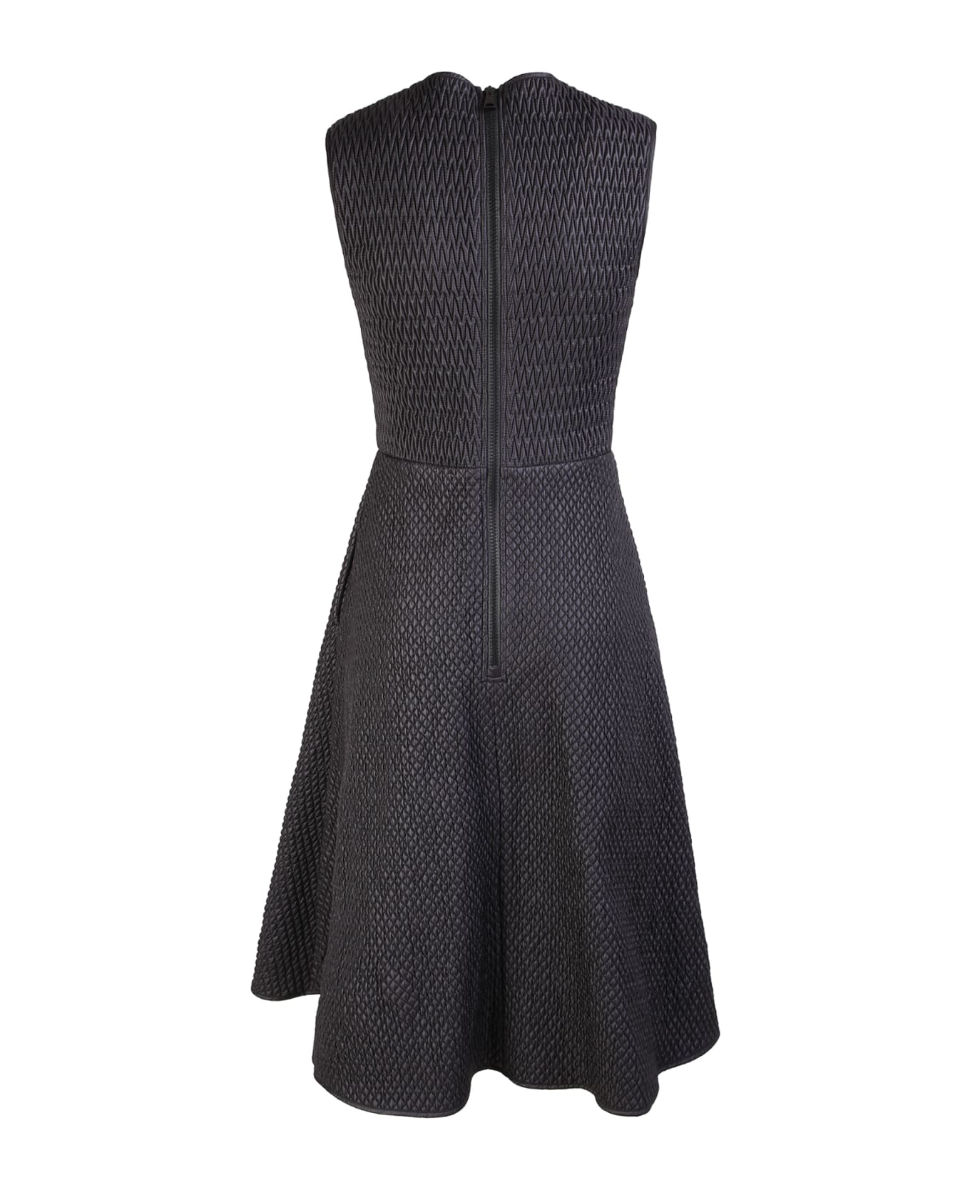 Moncler Quilted Design Dress And Flared Skirt - Multi
