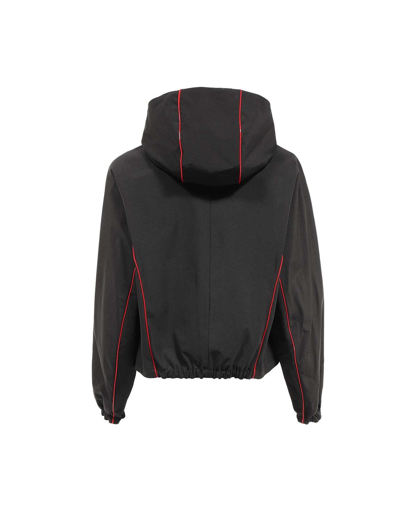 Ferragamo Black Polyester Blend Jacket - NERO