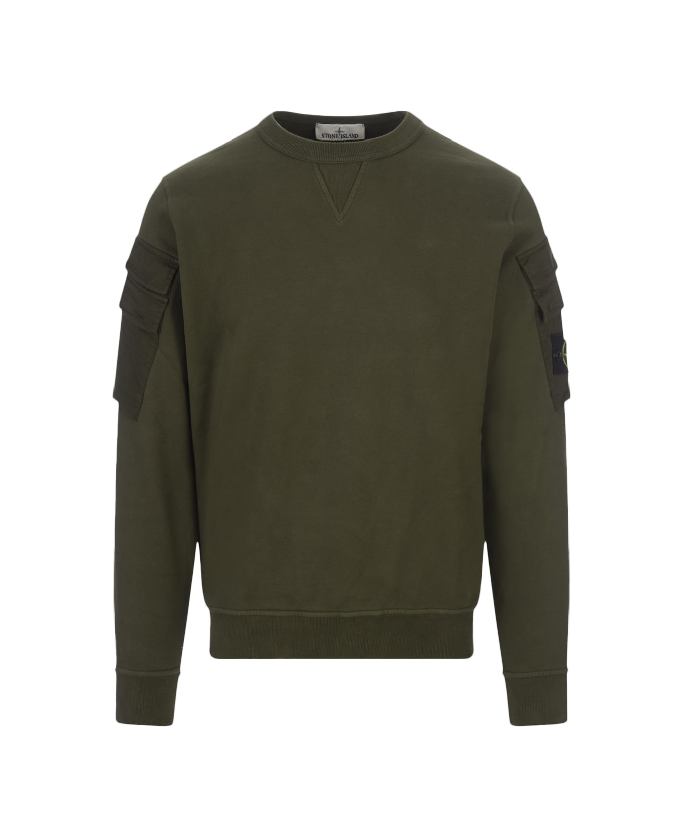 Stone Island Cotton Sweatshirt - Verde フリース