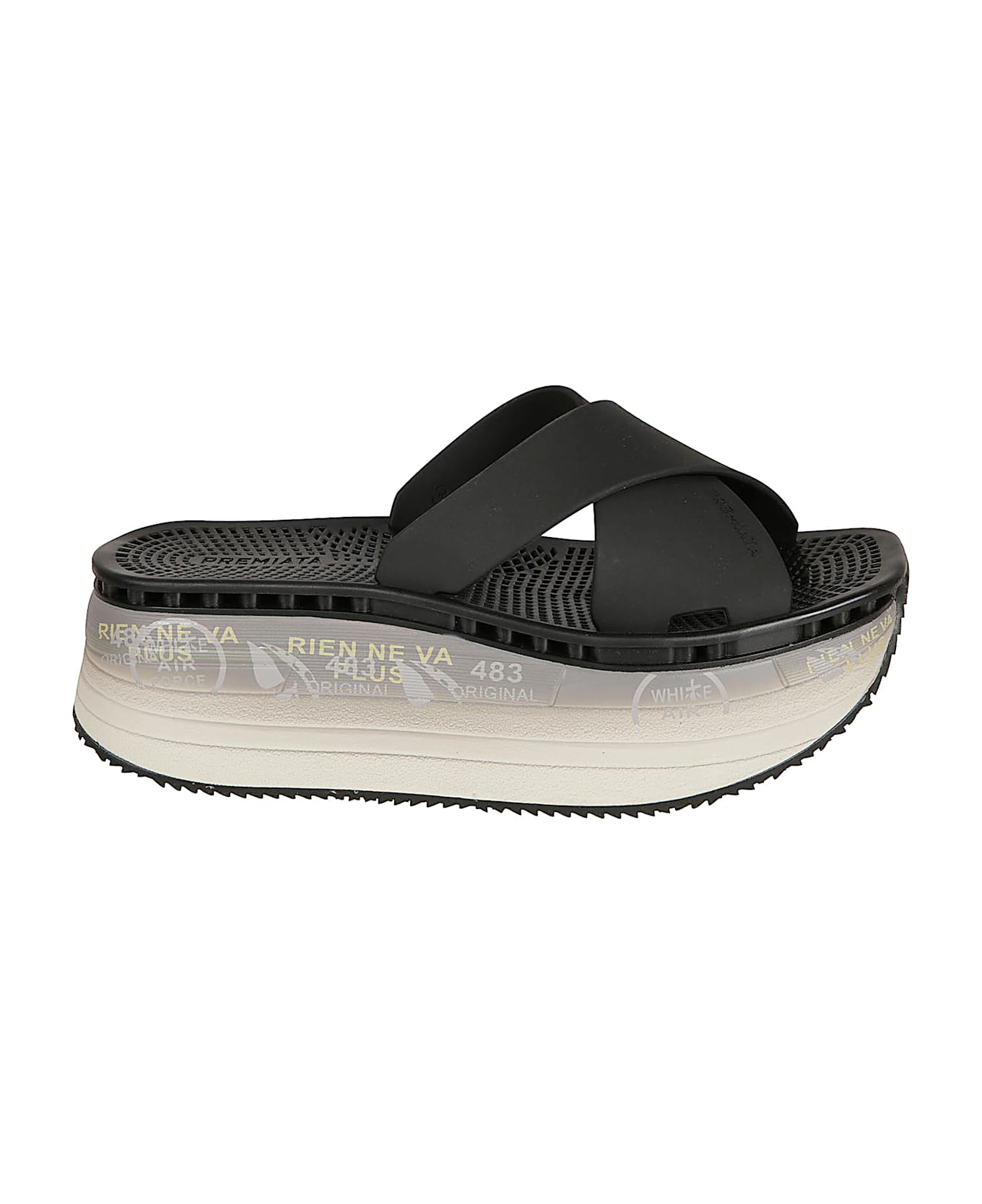 Premiata Moura Platform Sandals - Black