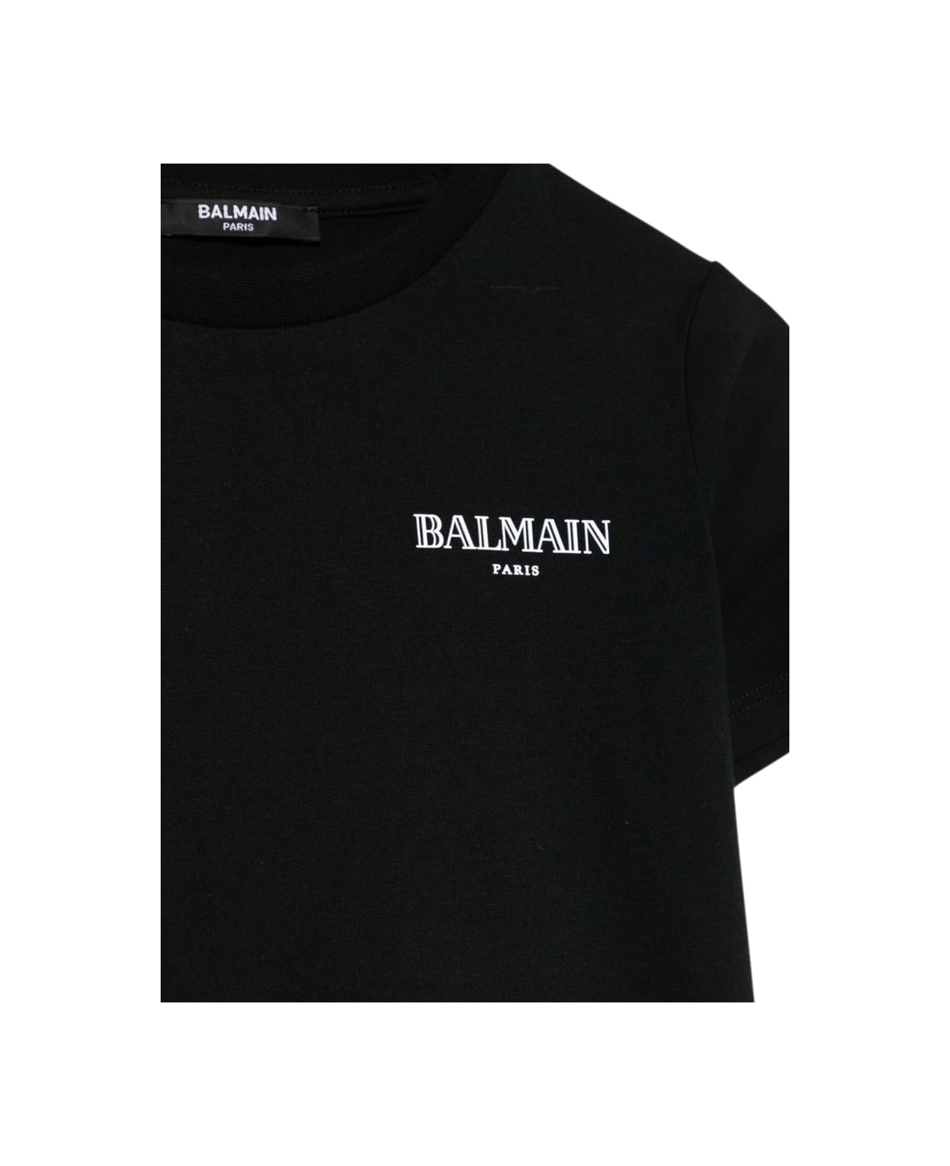 Balmain T-shirt With Logo - BLACK