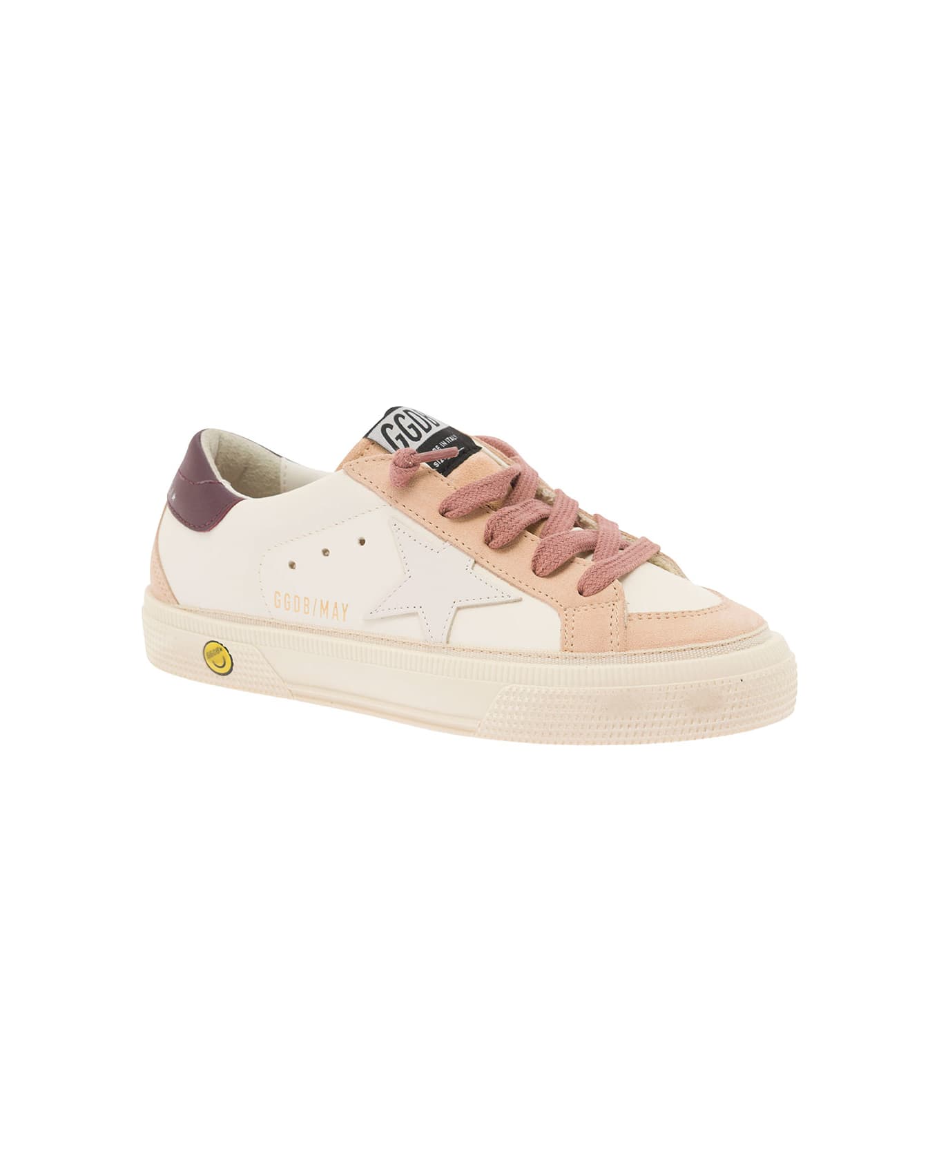 Golden Goose May Leather Upper Star And Heel Suede Toe And Spur Include Il Codice Gyf00604 | F004879 -82413 Dal 28 Al 35 - Beige シューズ