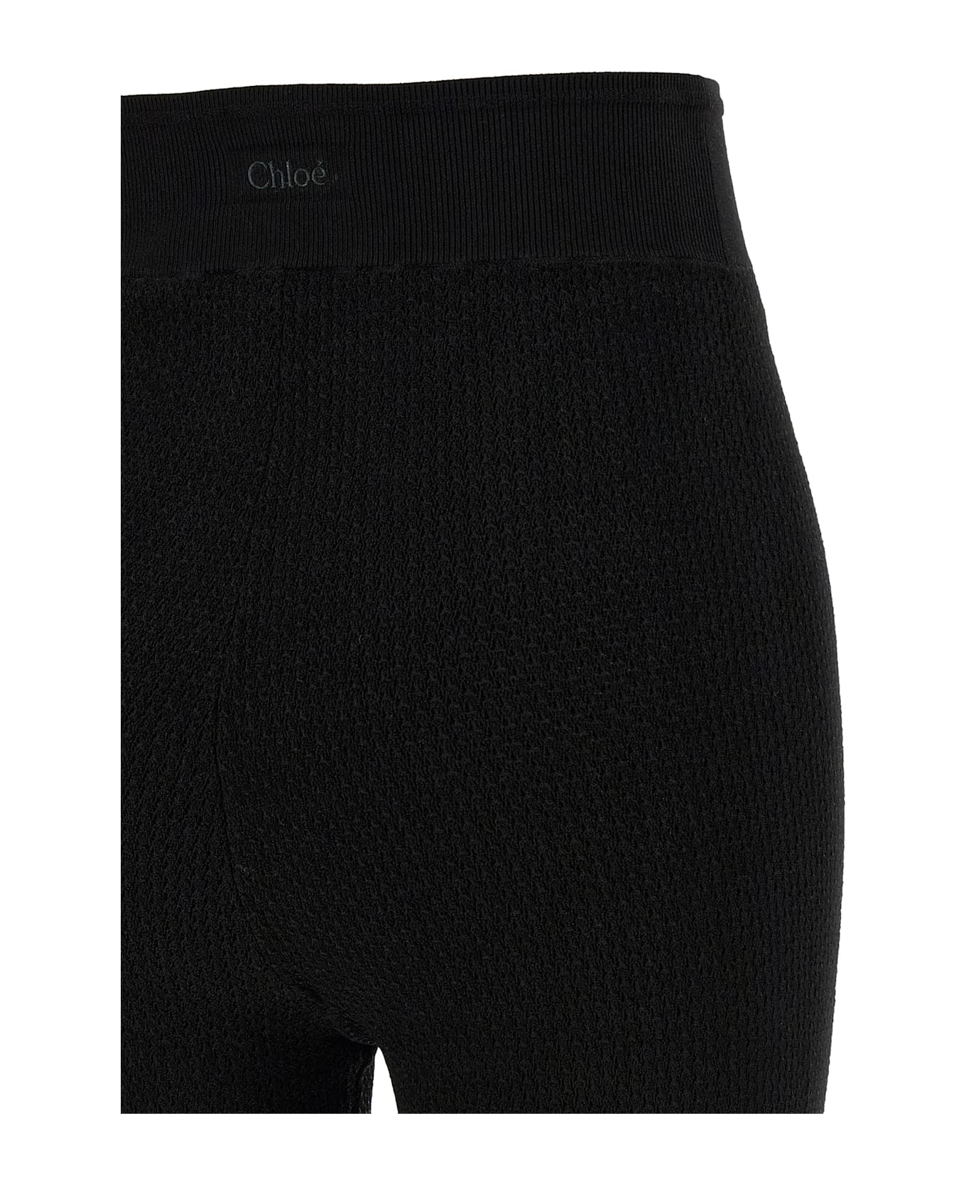 Chloé Knitted Leggings - Black  
