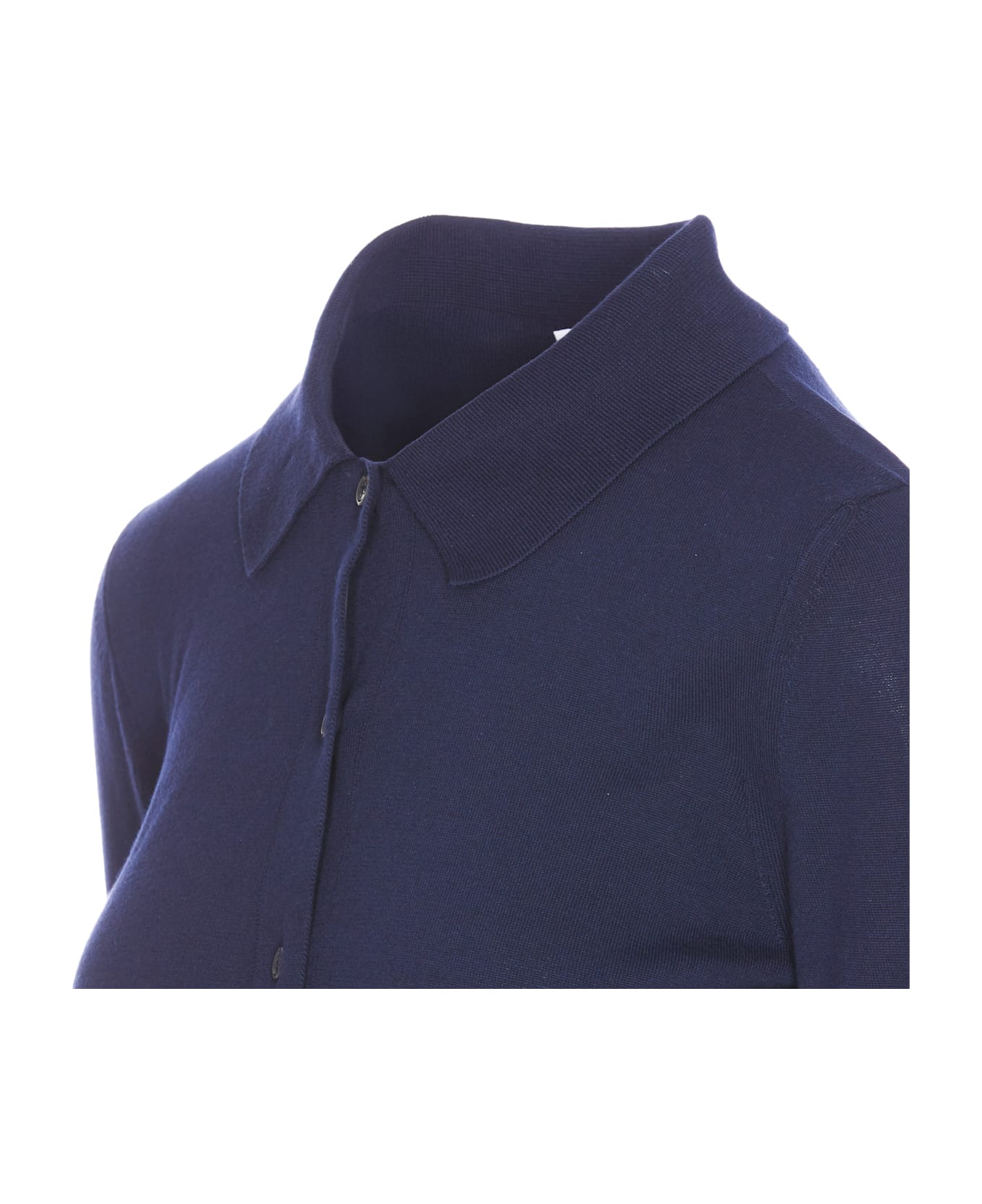 Thom Browne Long-sleeved Polo - Navy