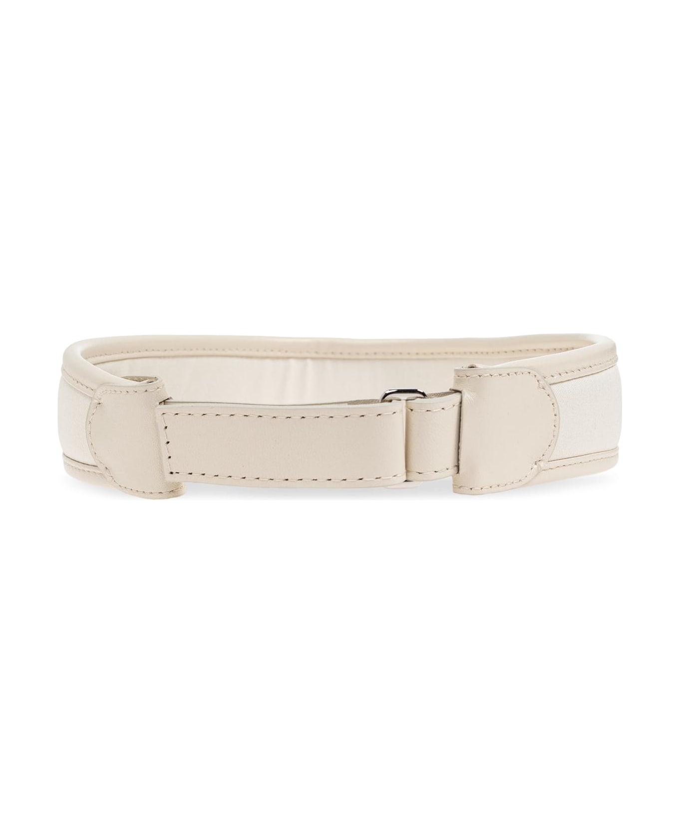 Dolce 
Gabbana Visor With Appliquã© With Engraved Logo - Beige