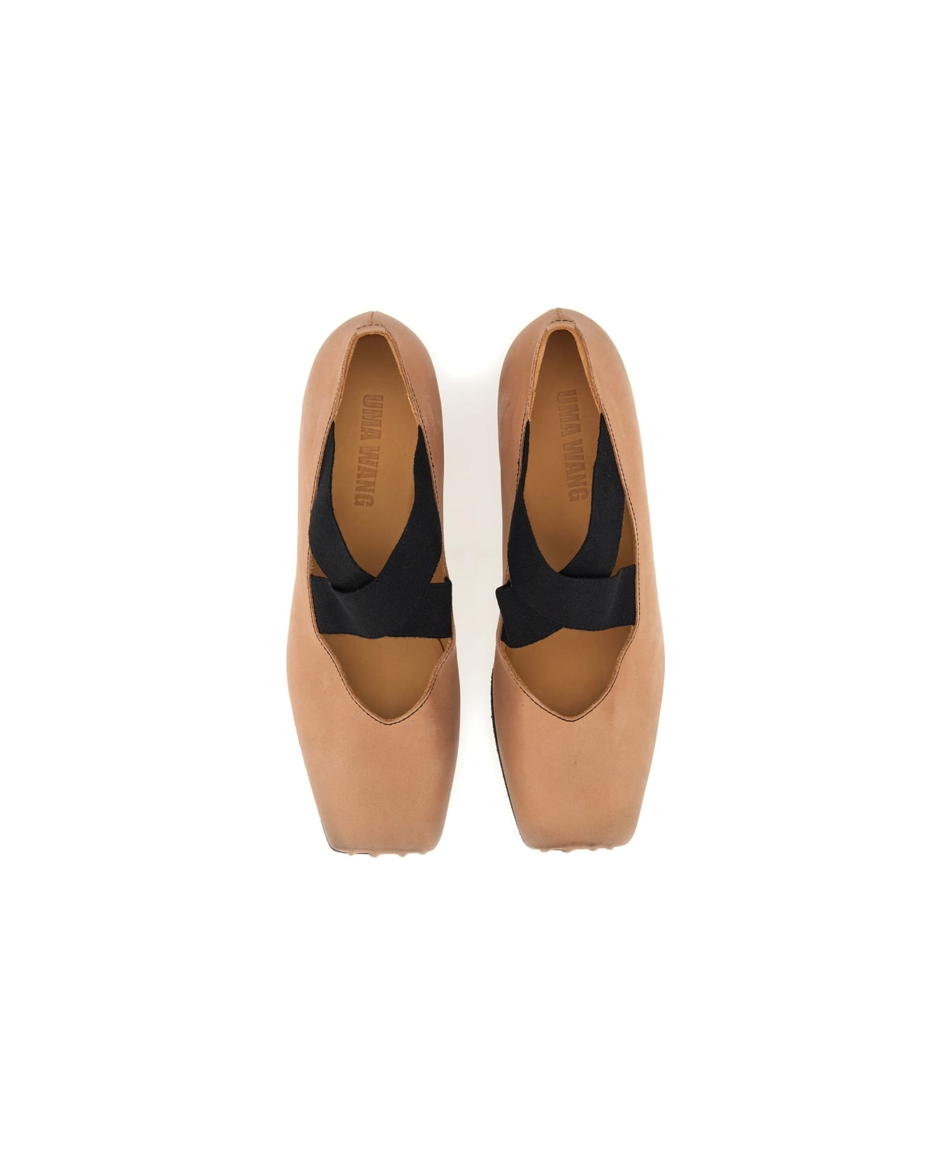 Uma Wang Leather Ballerina - MULTICOLOUR