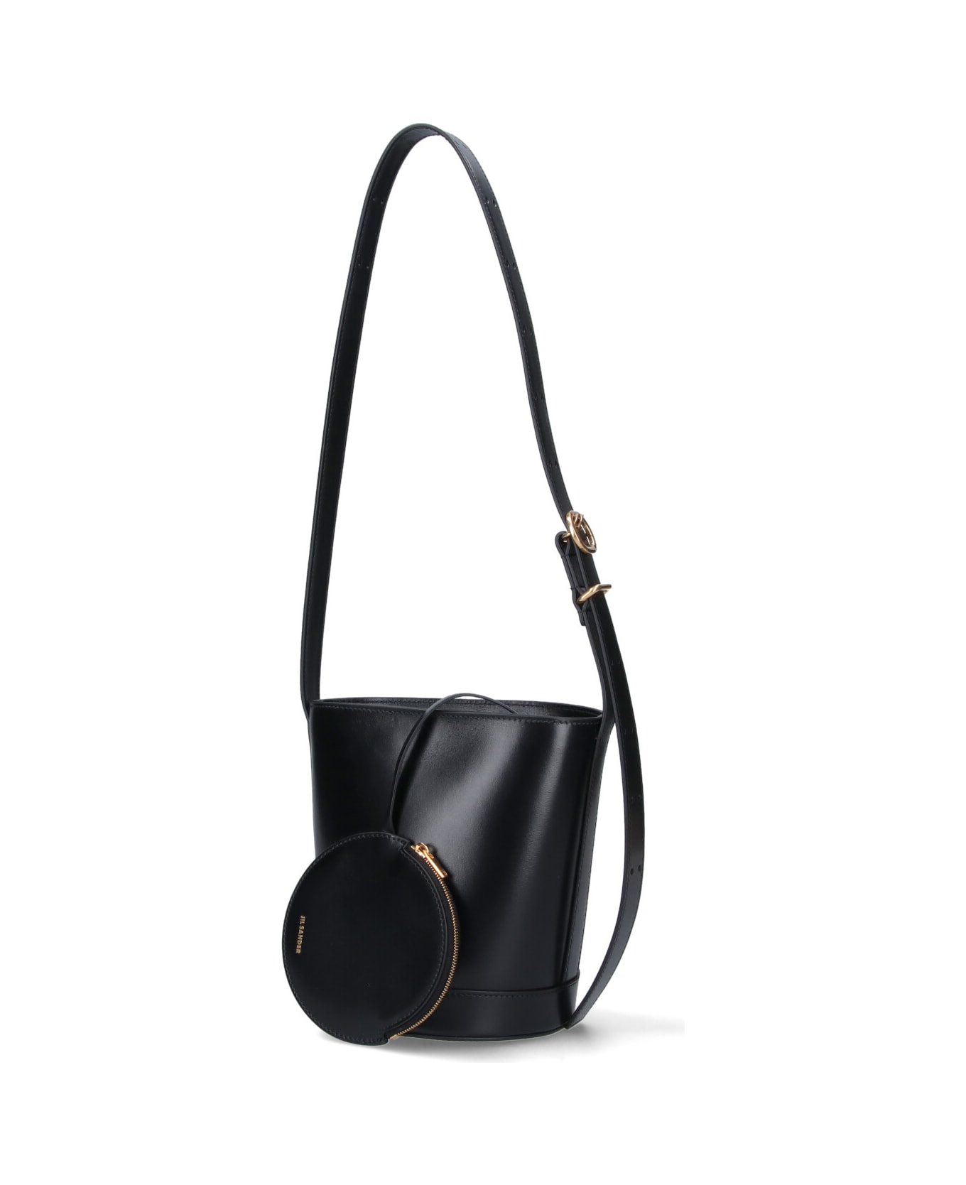 Jil Sander "cannolo" Bucket Bag - Black  