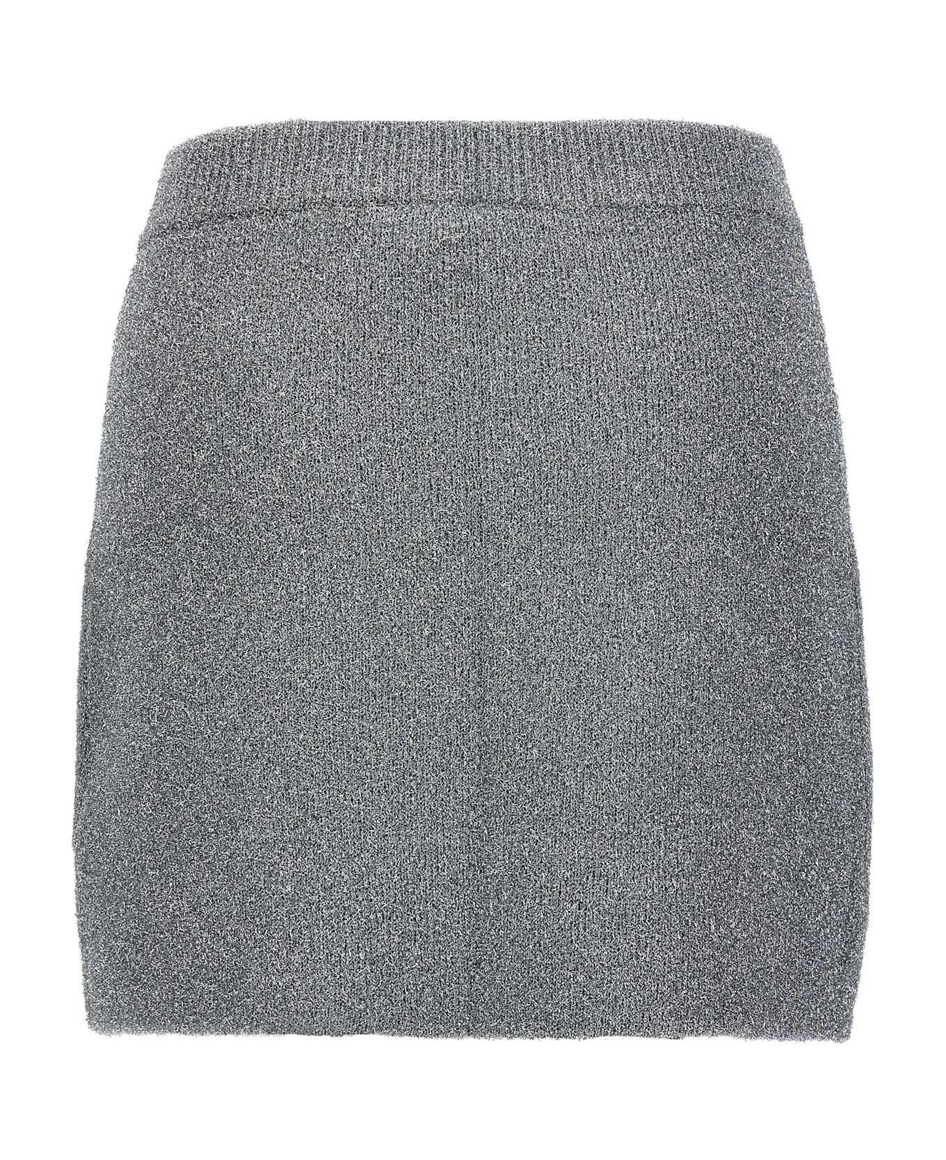 Ganni Sparkle Mini Skirt - Silver