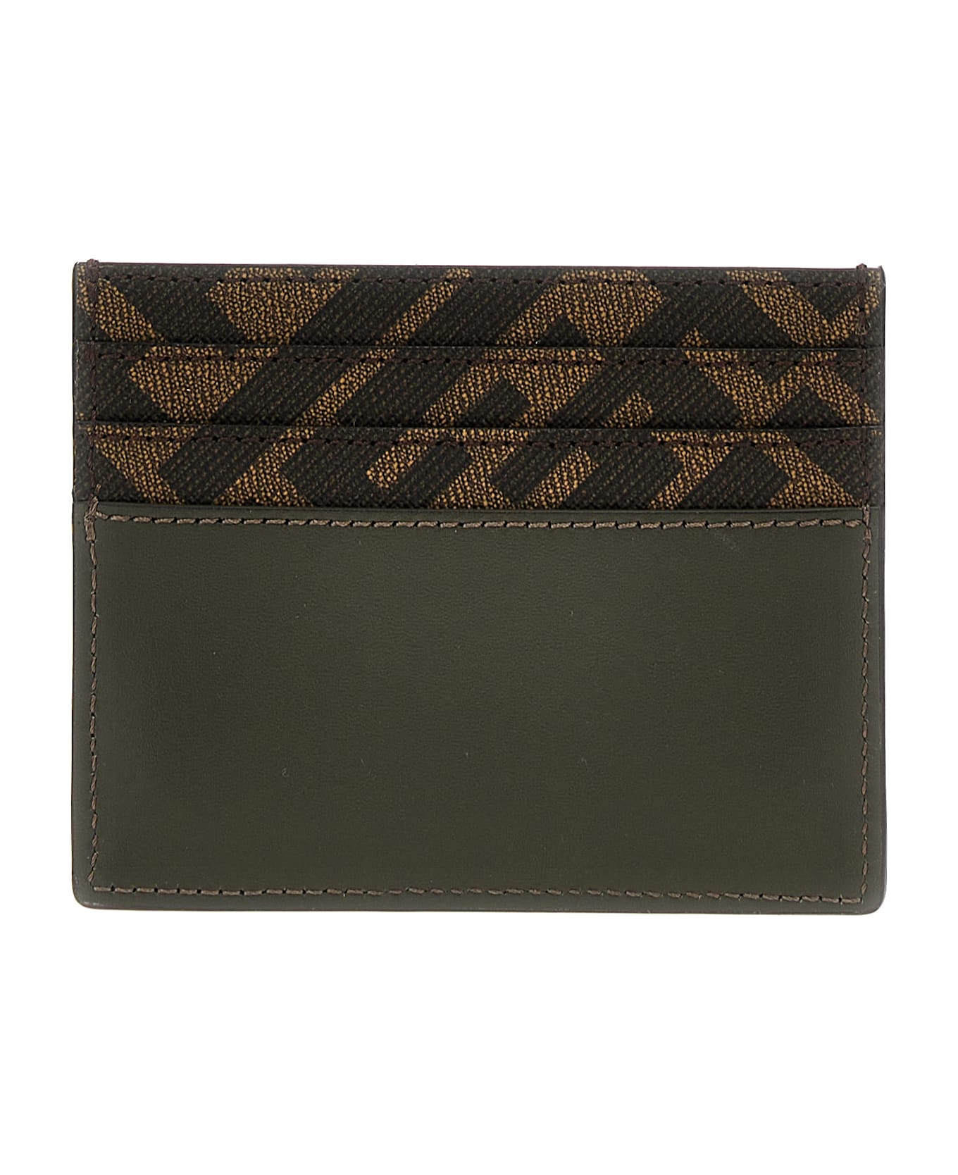 Fendi Squared Ff Card Holder - Green