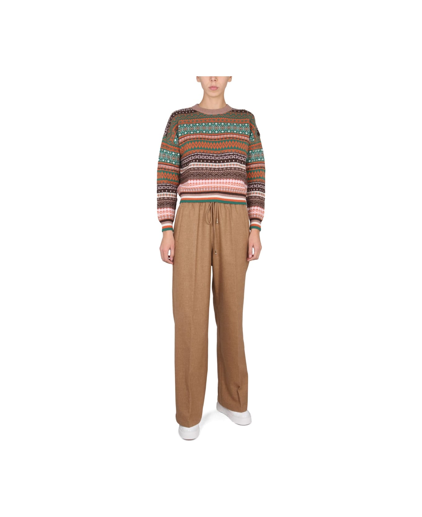 Ballantyne Multicolor Crewneck Sweater - MULTICOLOUR