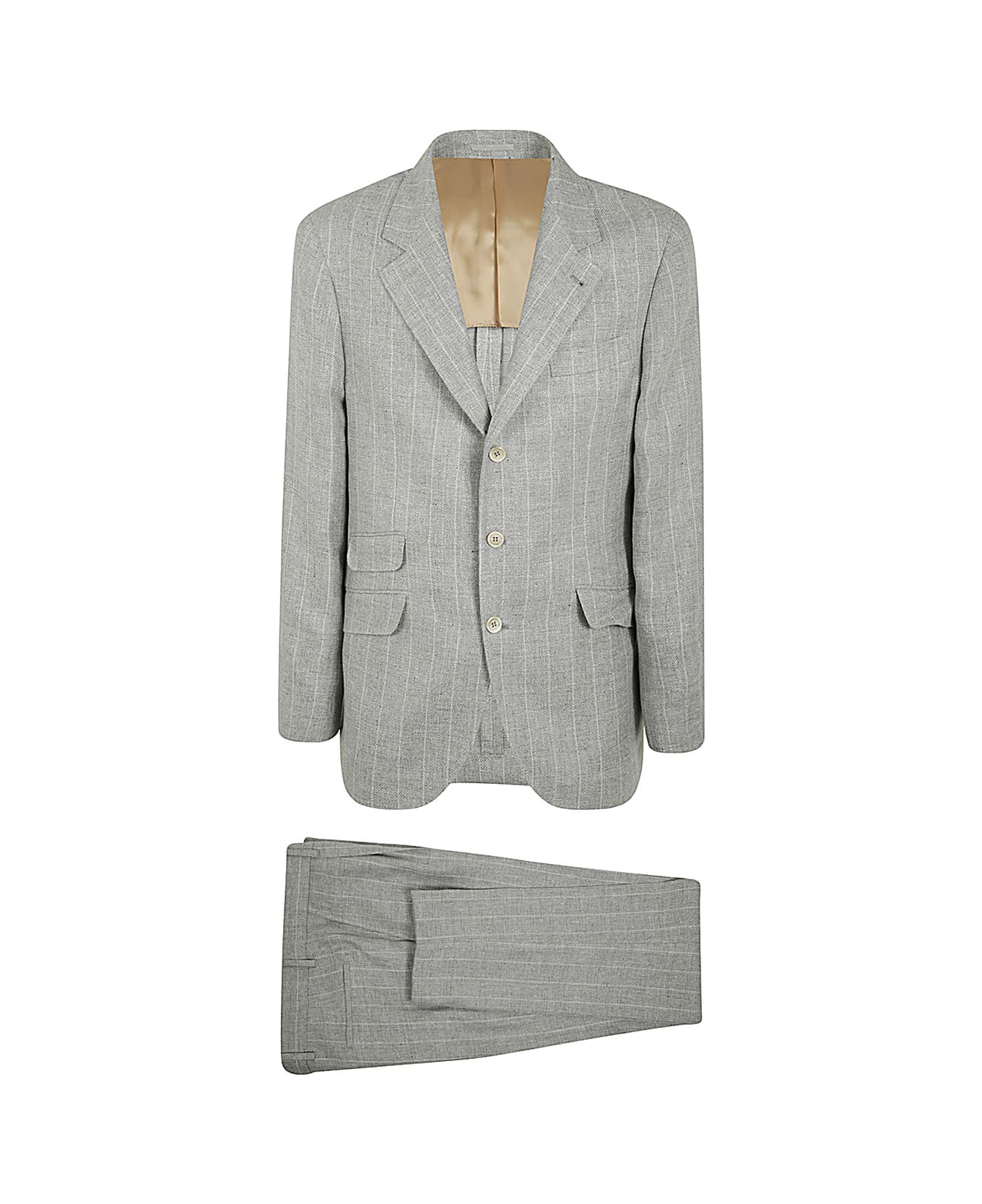 Brunello Cucinelli Leisure Suit - Light Grey Panama スーツ
