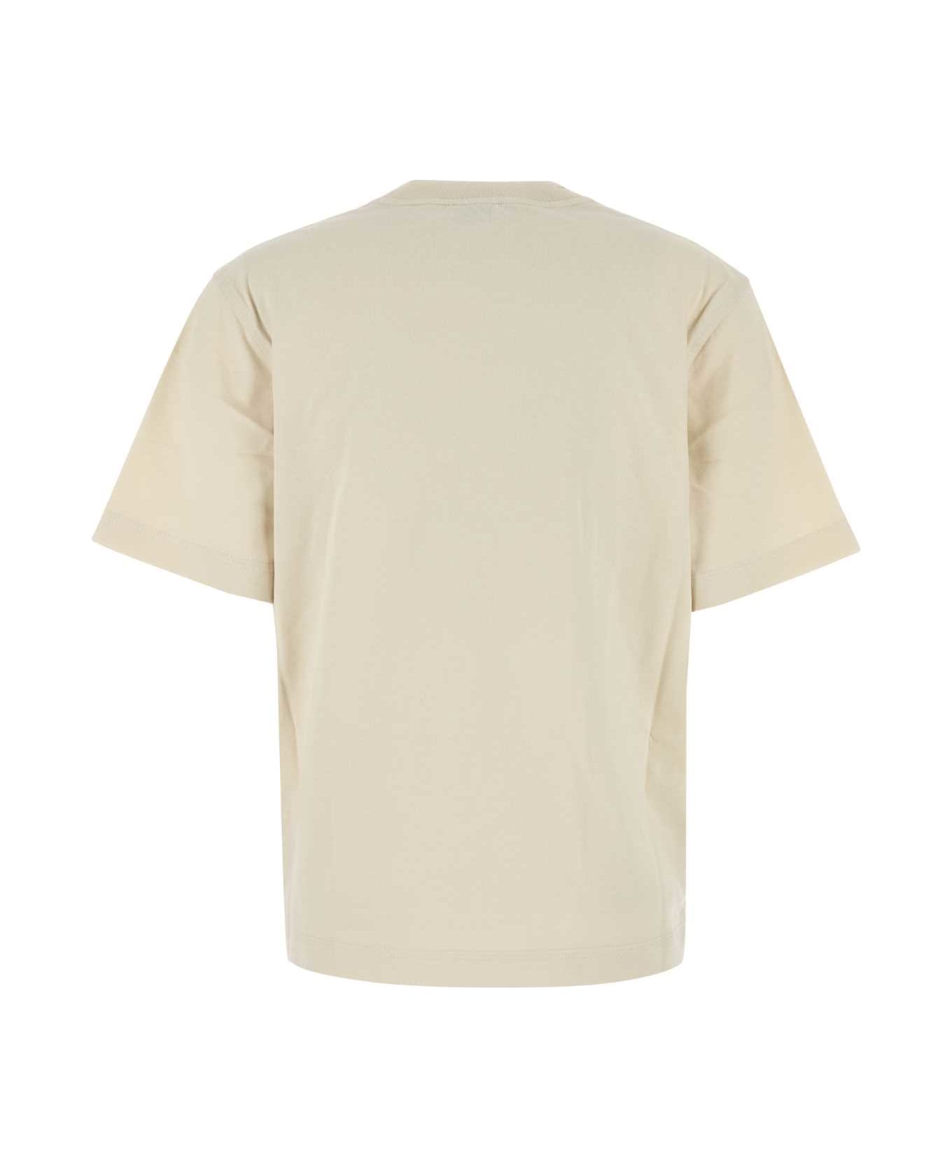 Burberry Sand Cotton T-shirt - TUNDRA