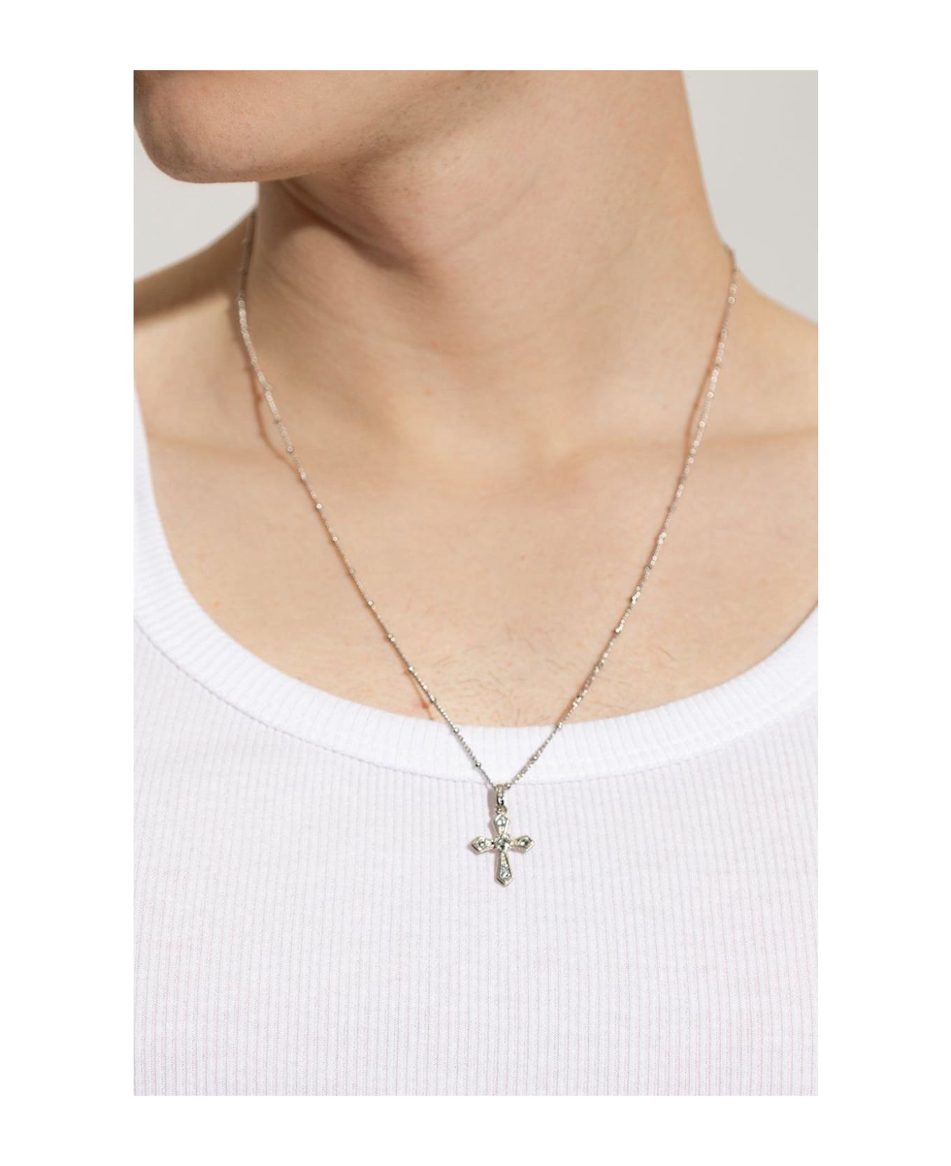 Dolce & Gabbana Cross Necklace - SILVER ネックレス