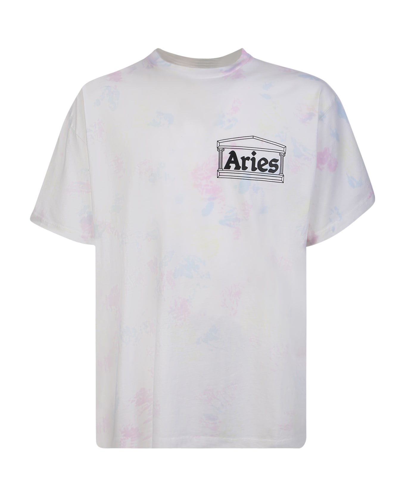 Aries Logo Print Tie Dye T-shirt - Multi