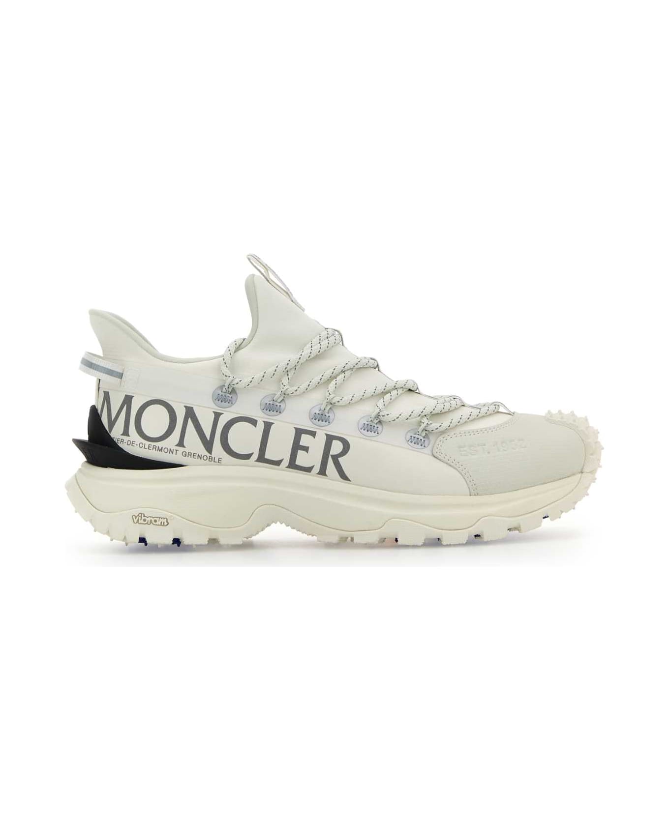 Moncler White Canvas Trailgrip Lite 2 Sneakers - 001