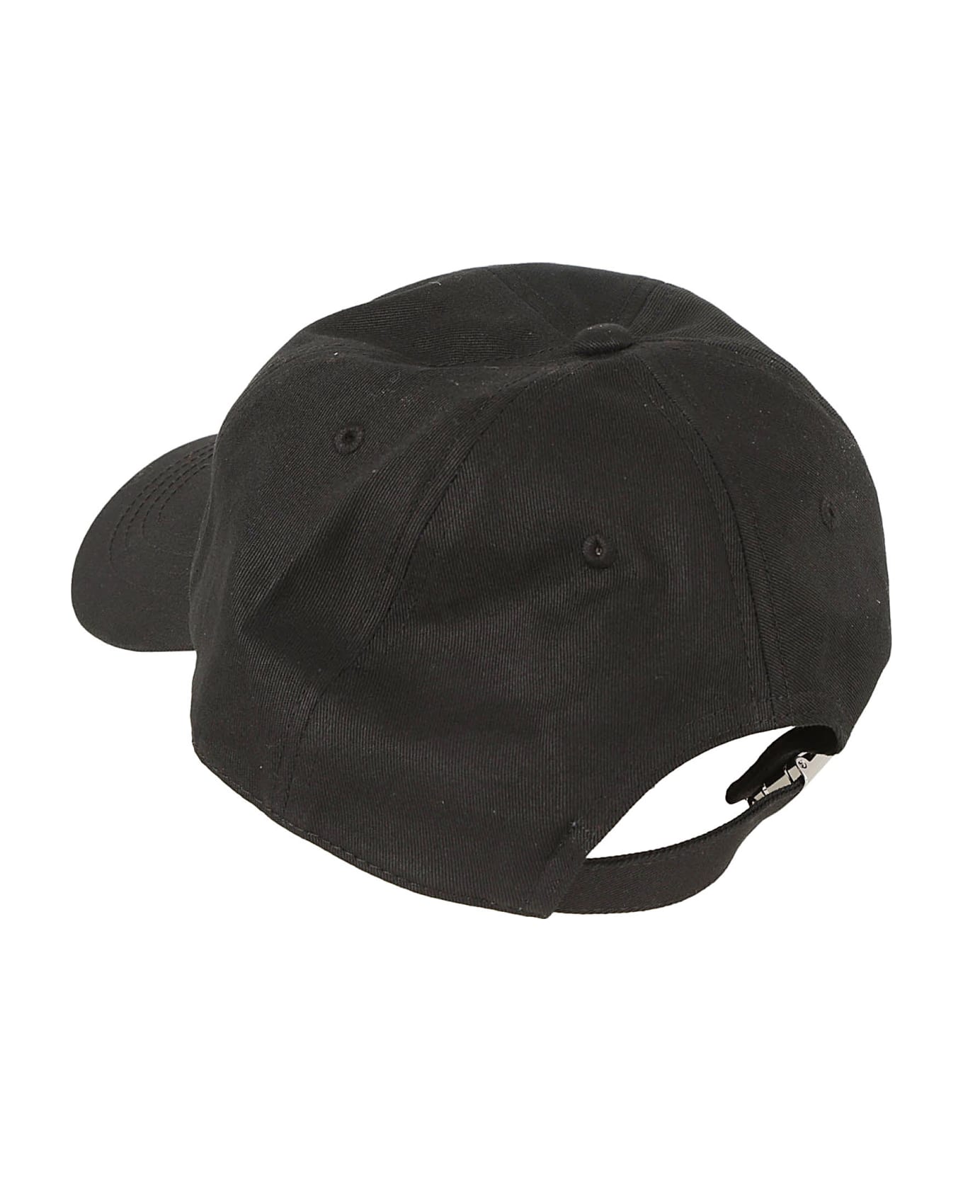 Moncler Logo Patched Baseball Cap - Black 帽子