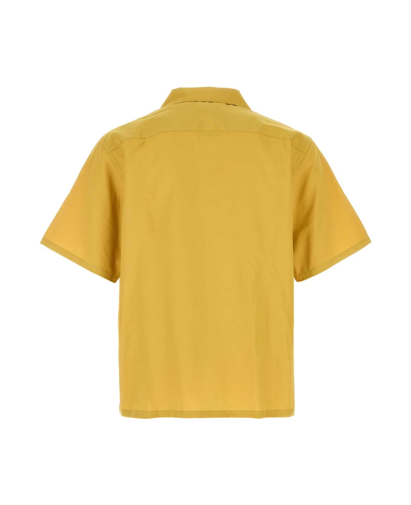 Prada Mustard Poplin Shirt - SENAPE