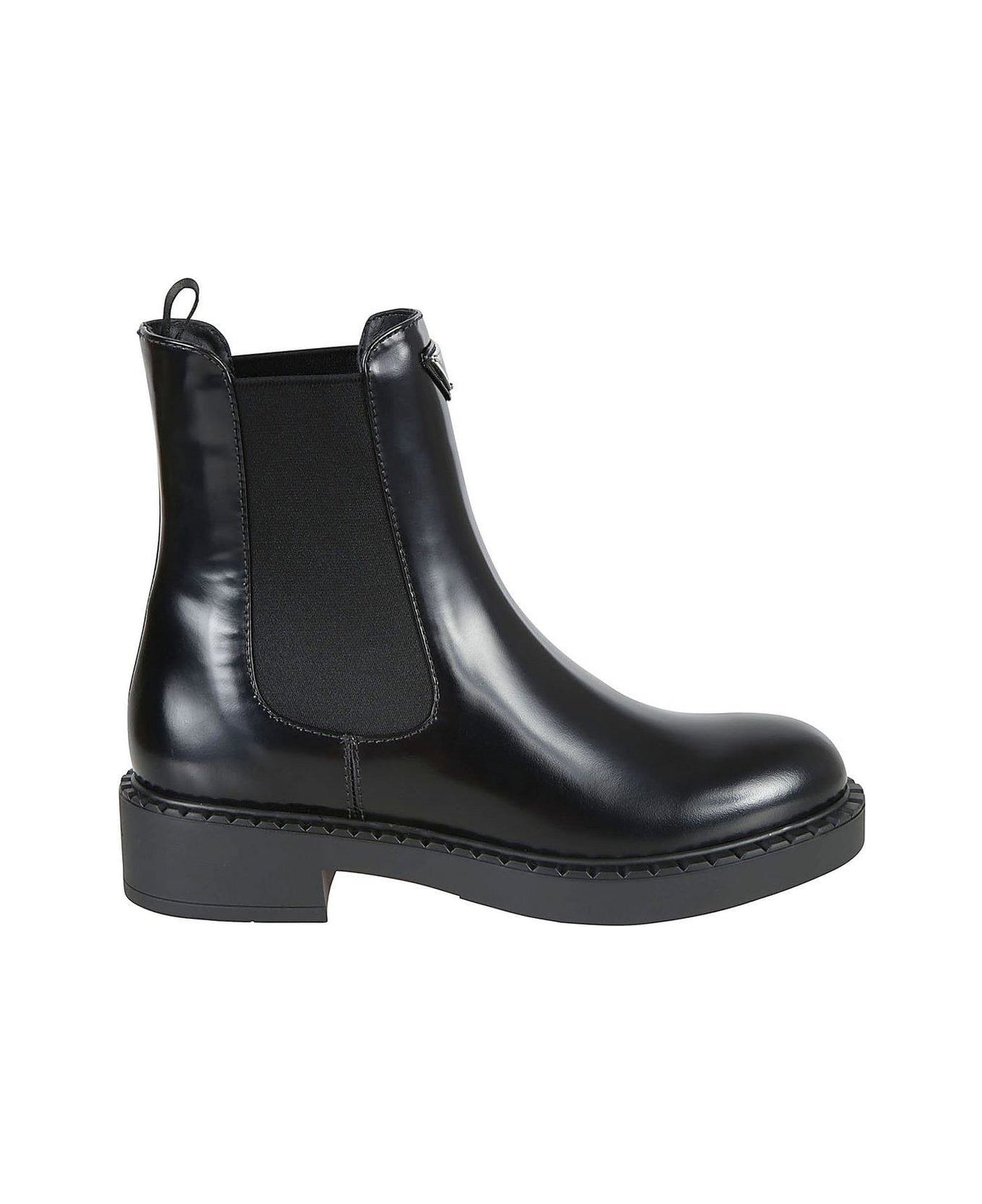 Prada Panelled Chelsea Boots - Nero