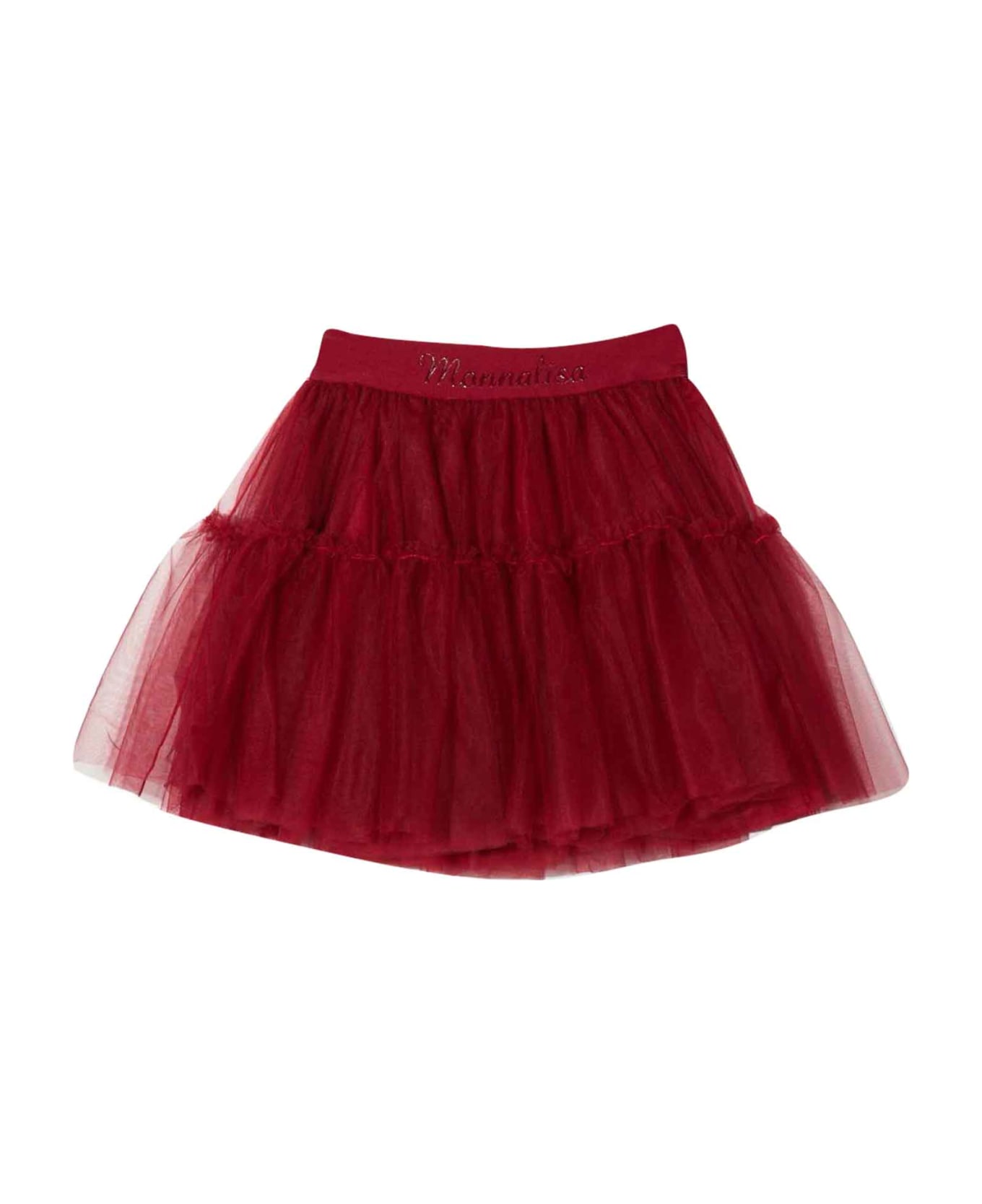 Monnalisa Red Skirt Girl - Rubino