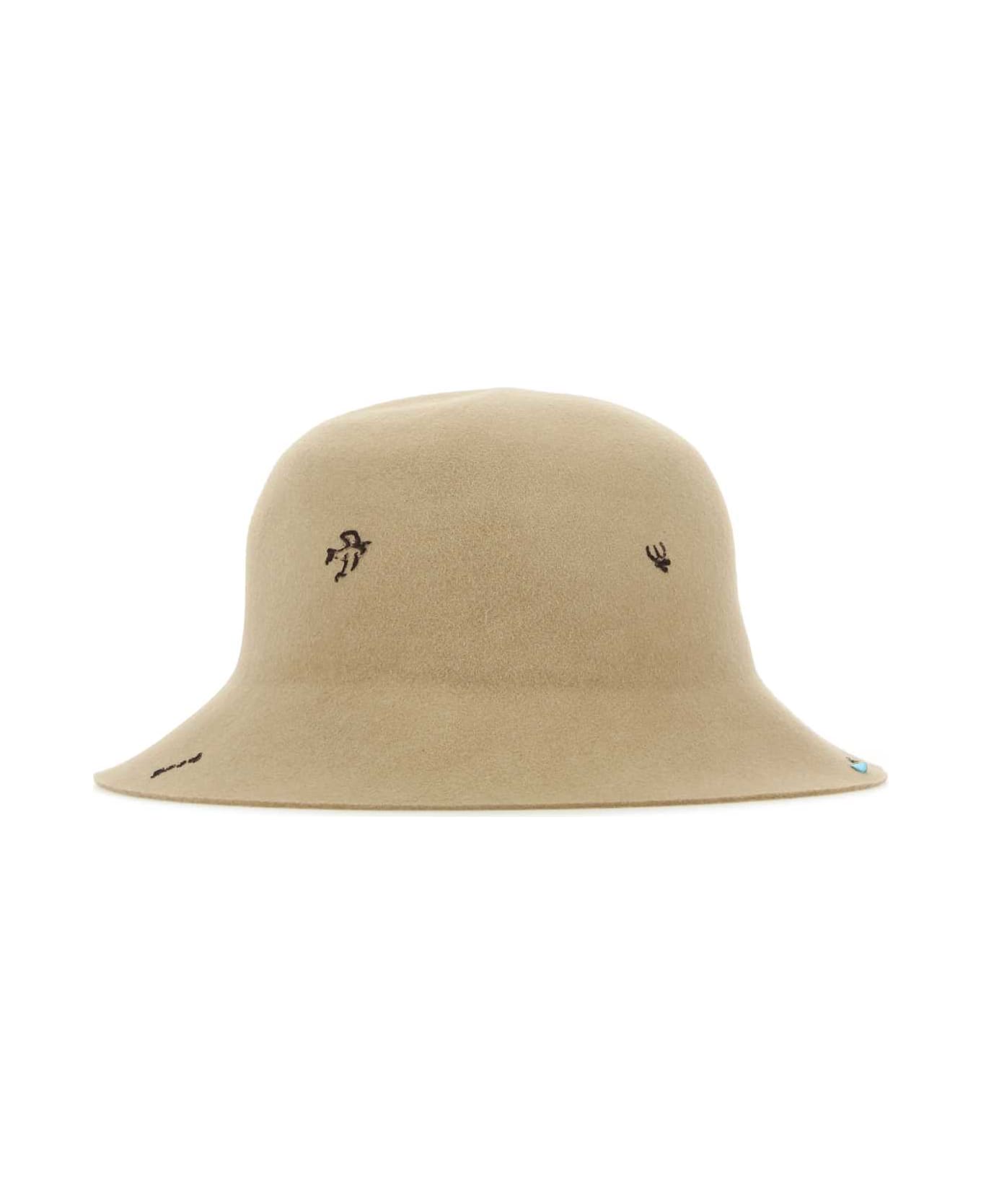 Super Duper Hats Sand Felt Freya Bucket Hat - SABBIA