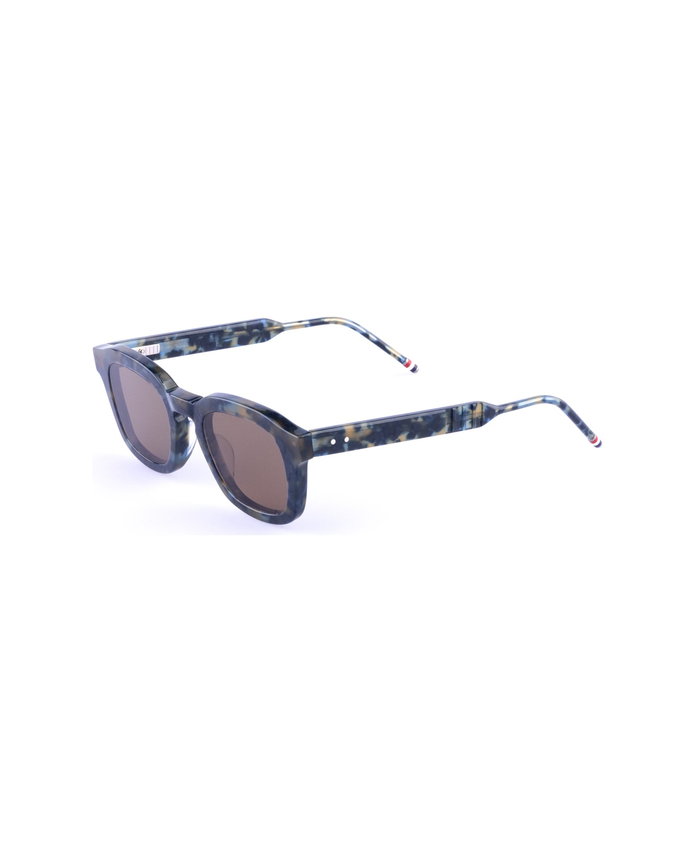 Thom Browne Ues412a - G0002 416-48 Tartarugato Blu Navy Sunglasses - Blu