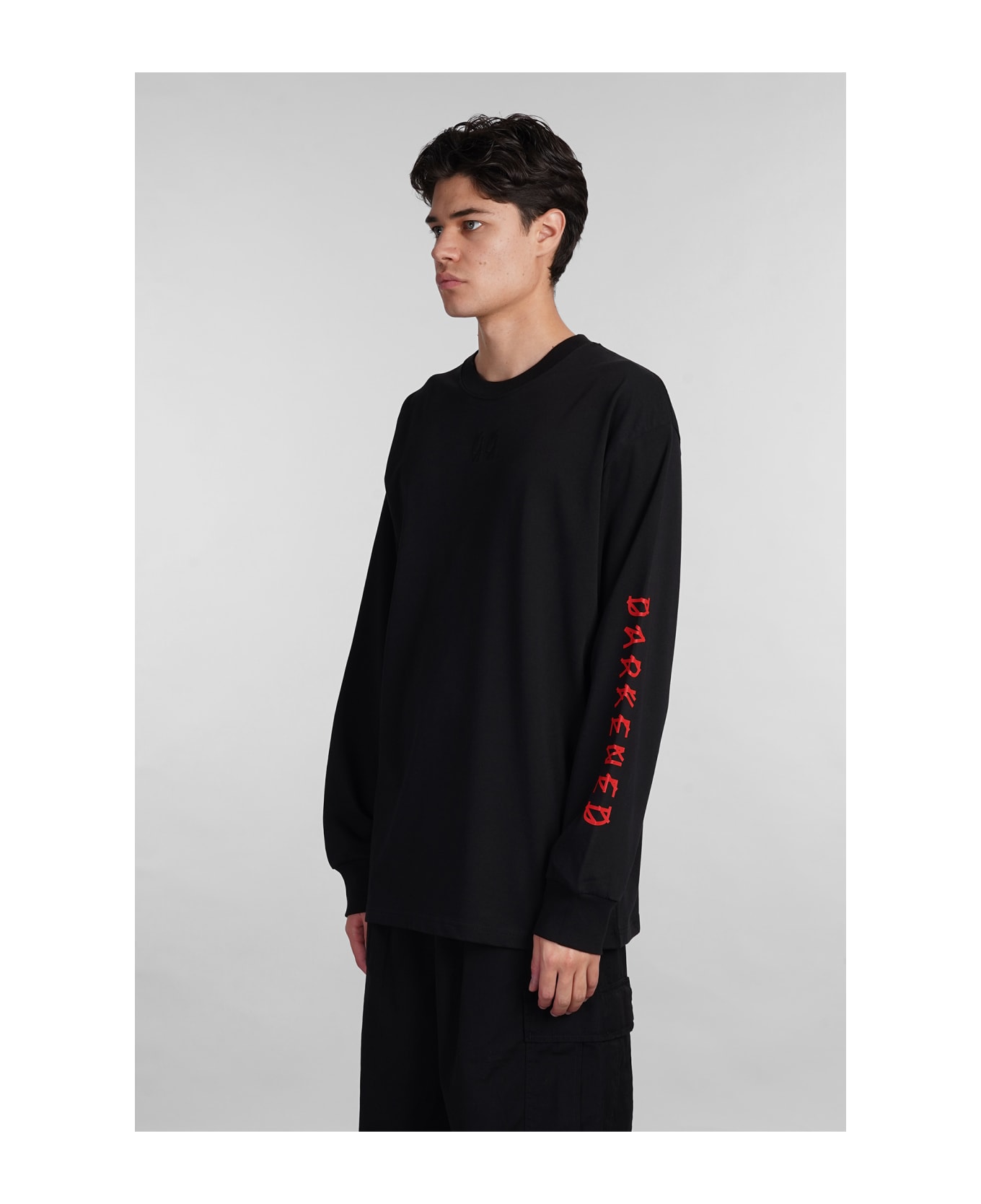 44 Label Group T-shirt In Black Cotton - black