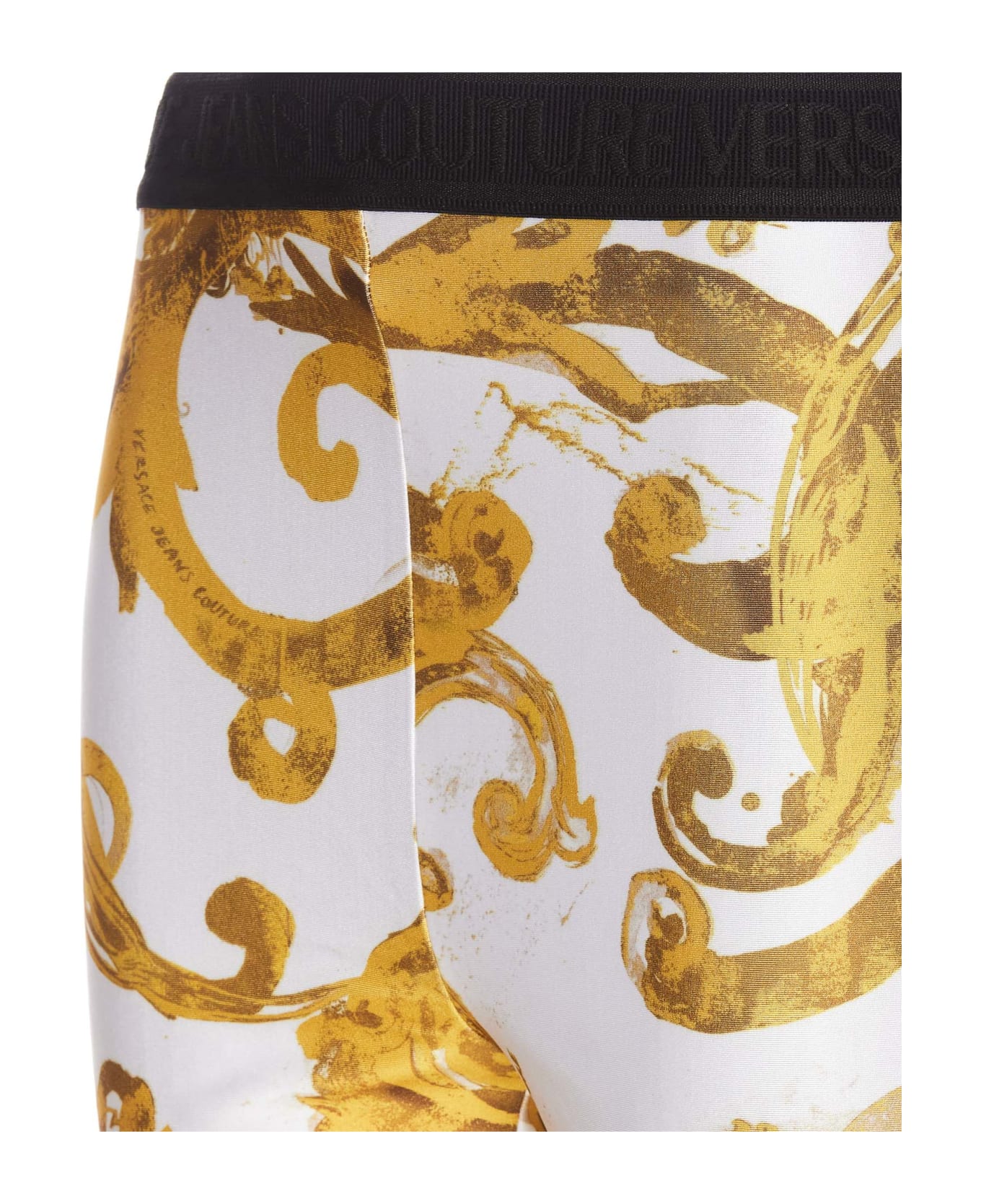 Versace Jeans Couture Watercolour Couture Leggings Versace Jeans Couture - White