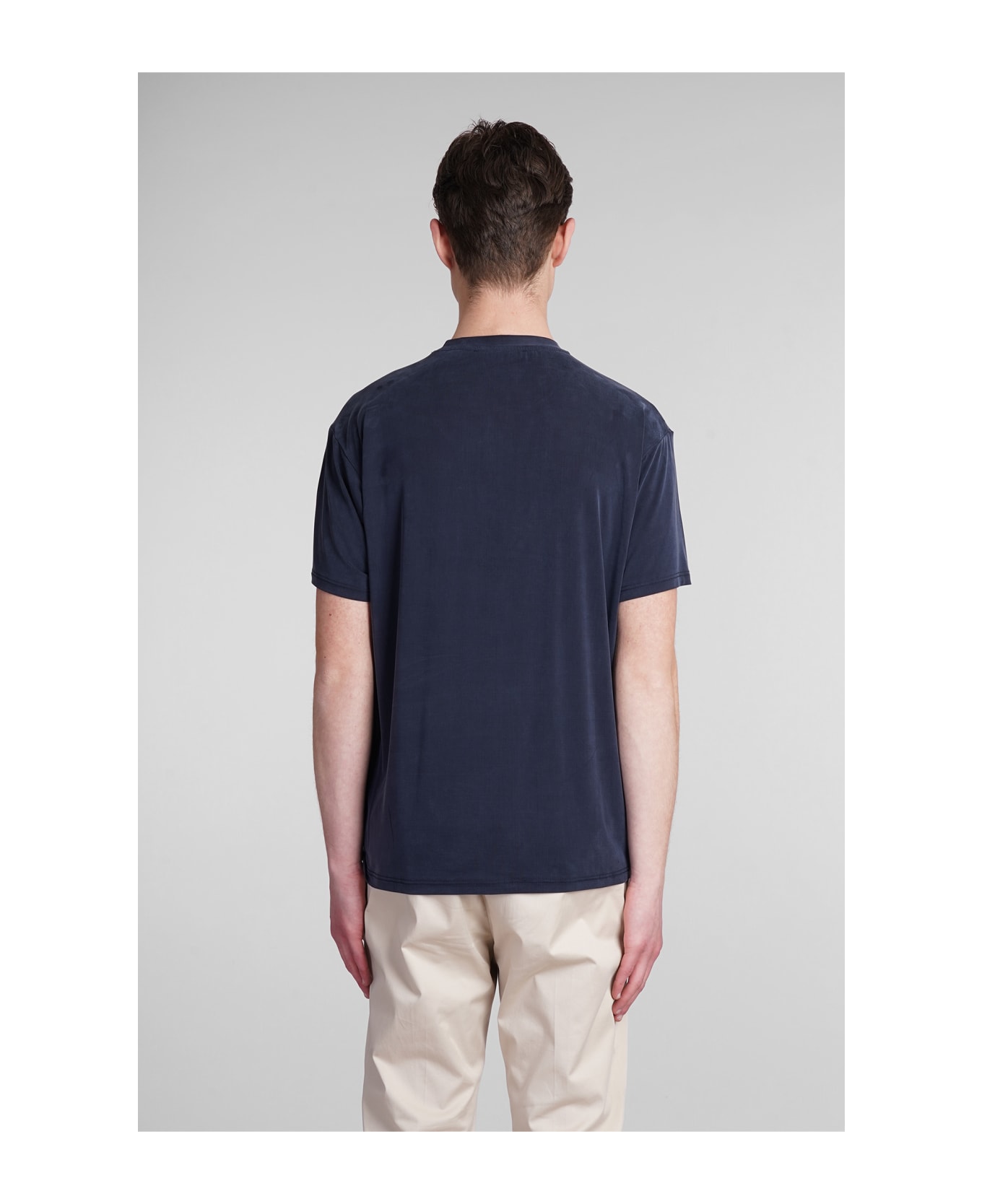 Low Brand B224 T-shirt In Blue Polyamide Polyester - blue シャツ