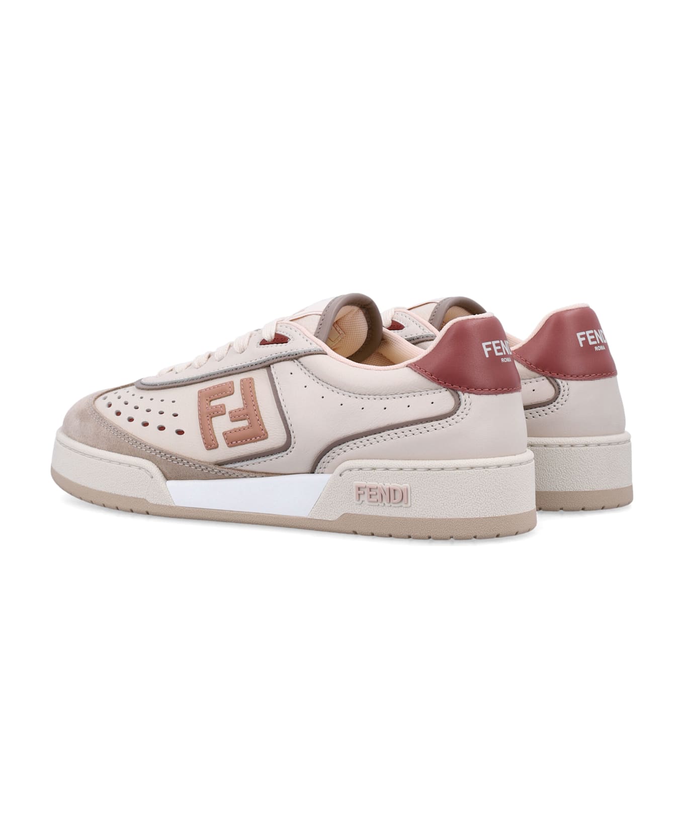 Fendi Match Woman
s Sneakers - SHELL ROSE