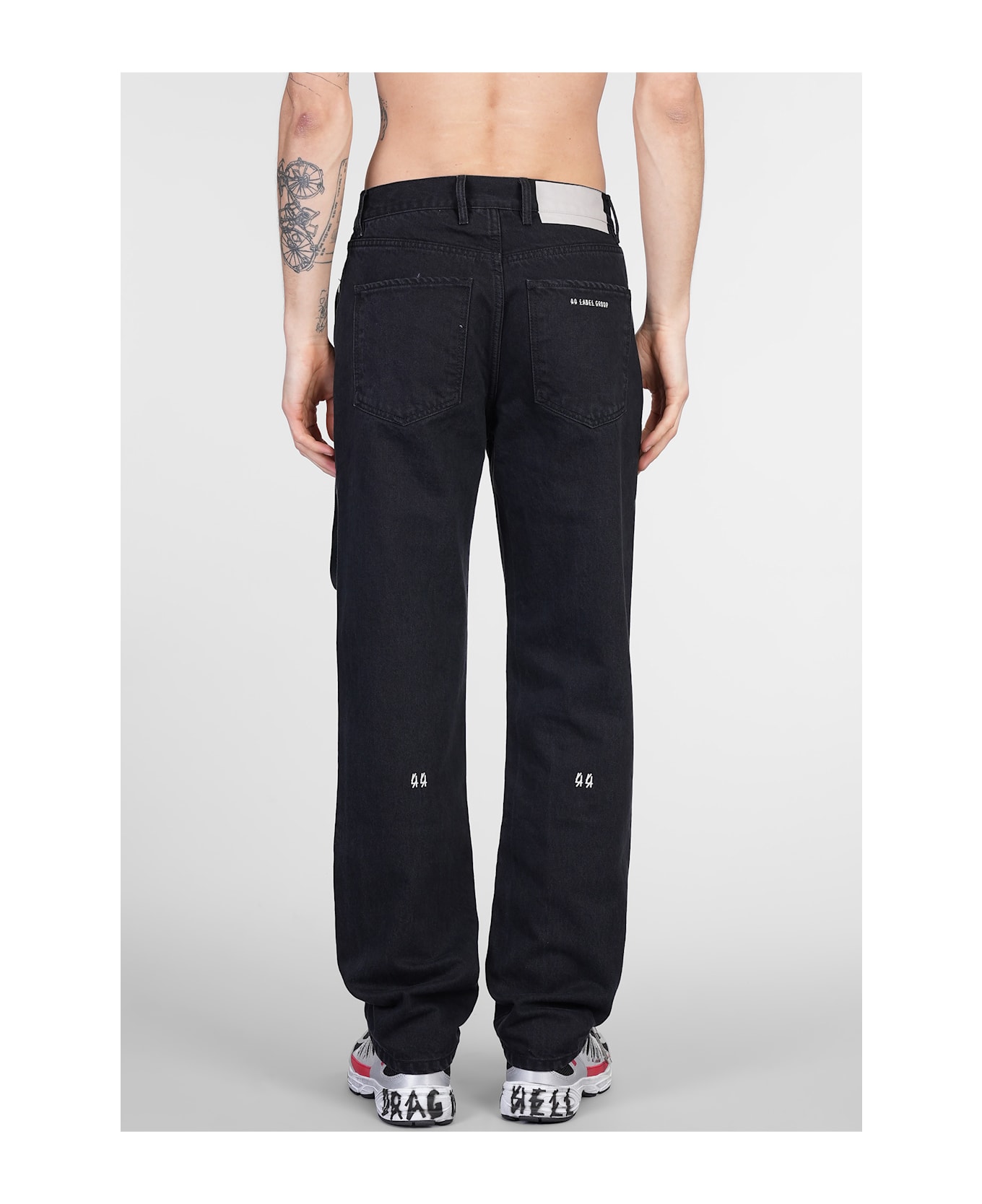 44 Label Group Francisco Jeans In Black Cotton - black