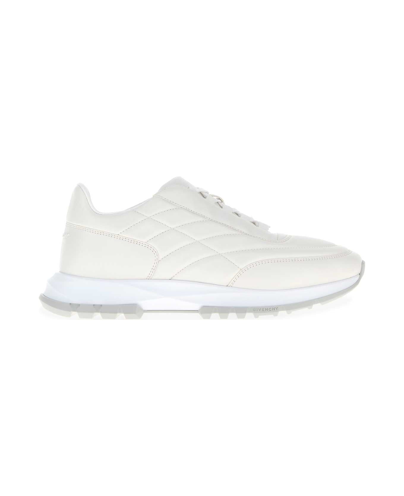 Givenchy White Leather Trainers Sneakers - White