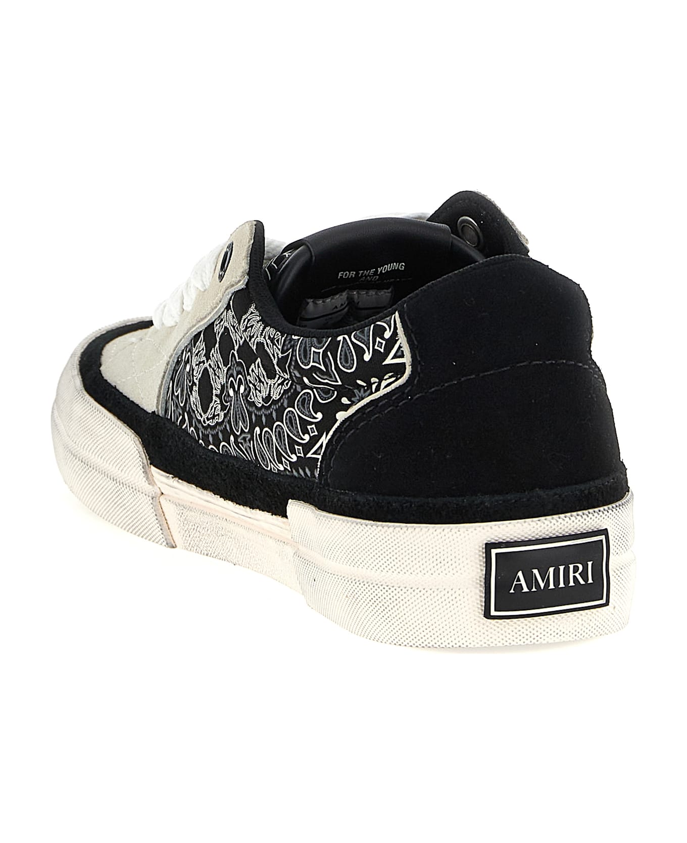 AMIRI 'bandana Sunset Skate' Sneakers - White/Black